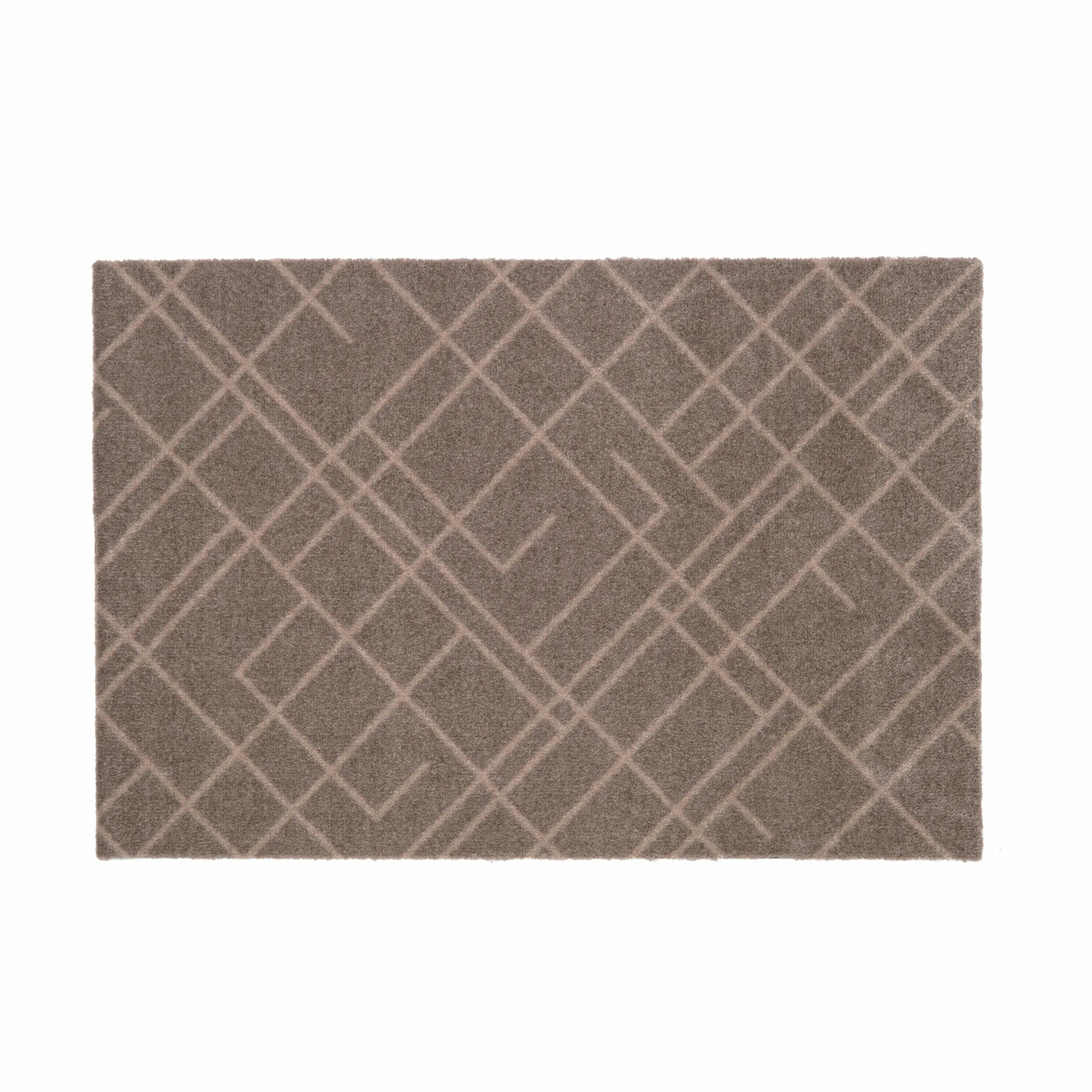 Tica Copenhagen Dørmåtter Lines Gulvmåtte i Sand, B60 x L90 cm, 1