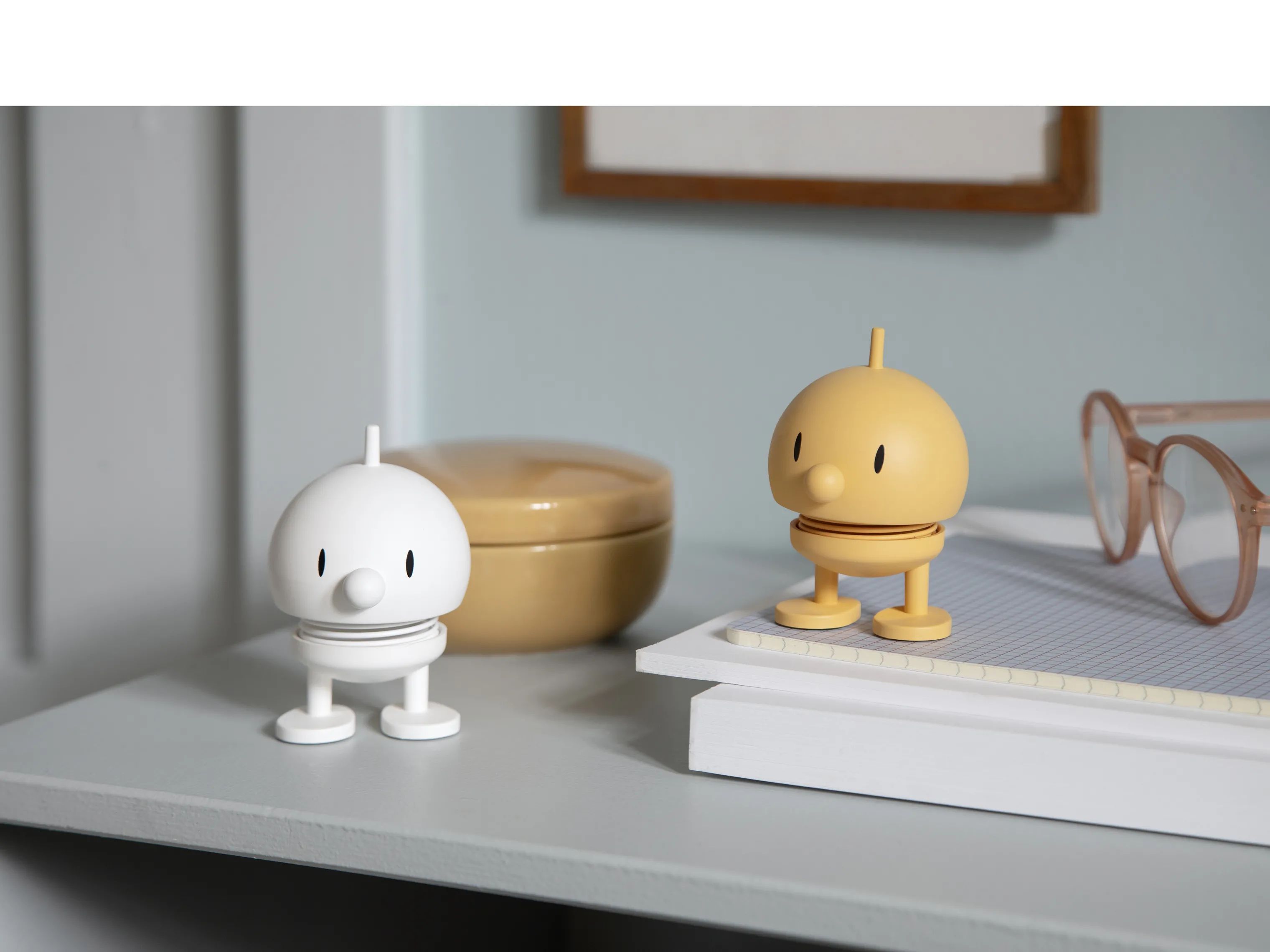 Hoptimist Øvrige figurer Bumble - Soft i White, 7,6 cm, 2