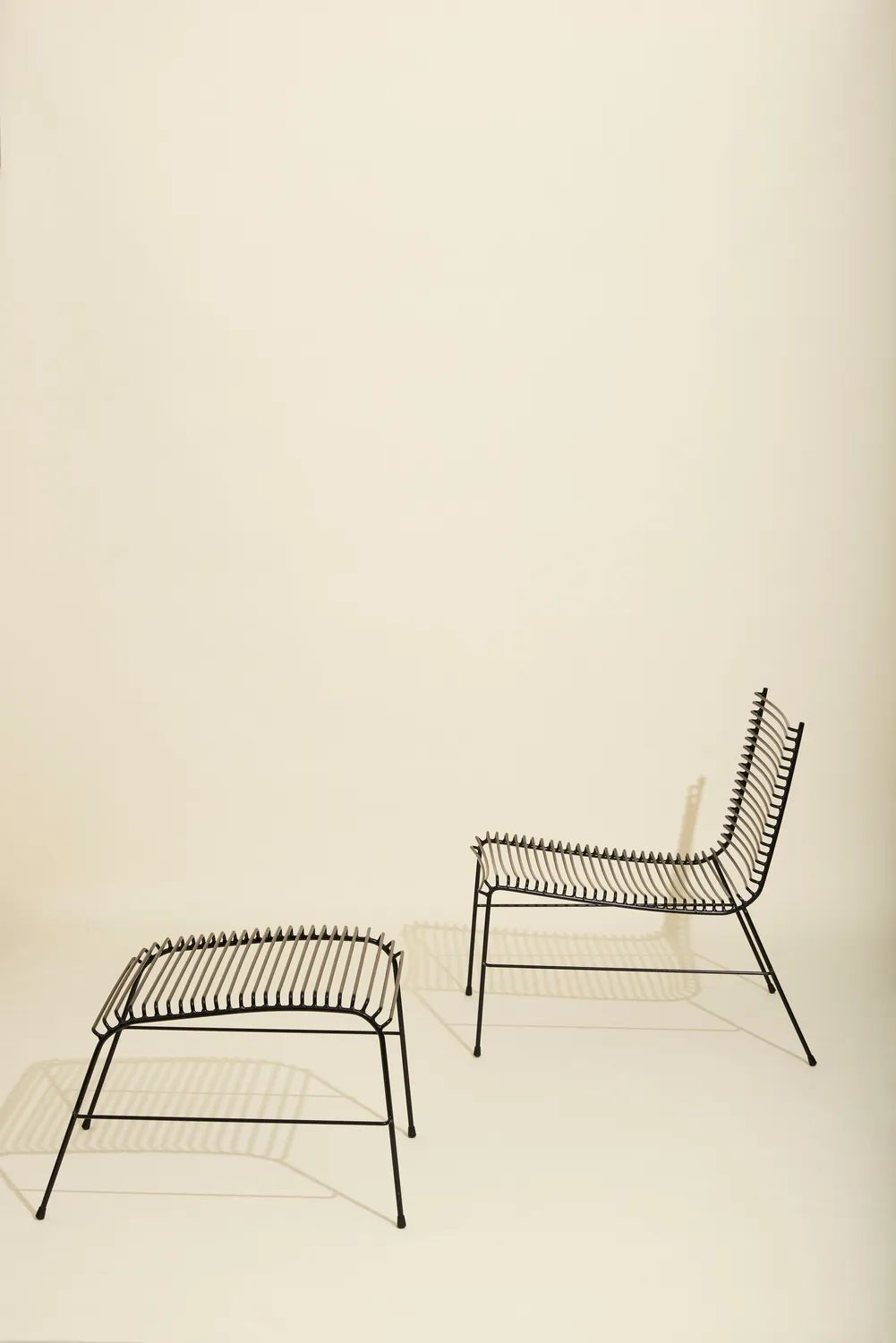 Hübsch Loungestole String Loungestol - 2 stk. i Sort, 2