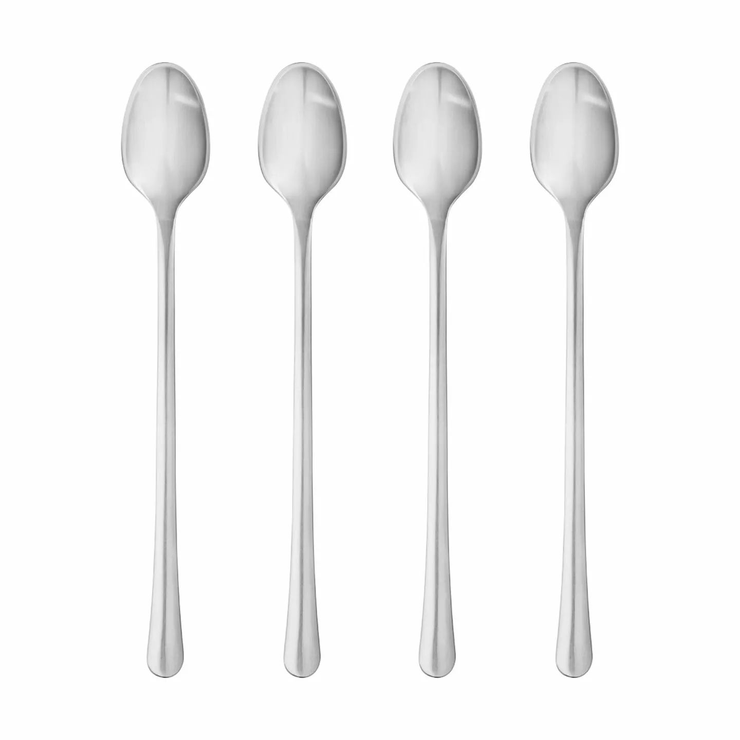 Georg Jensen Kaffe- og teskeer Copenhagen Cafe Latte Ske - 4 stk. i Sølvfarvet, 19,8 cm, 1