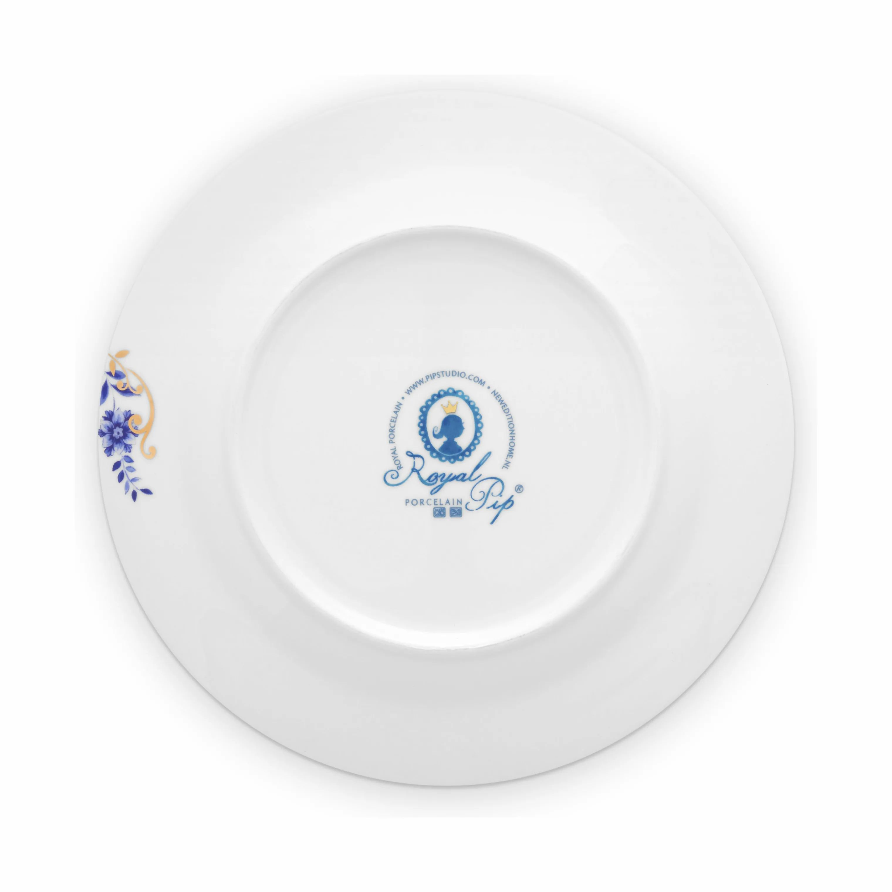 PIP Studio Frokosttallerkener Royal Stripes Tallerken i Blue / White, 26,7 cm, 2