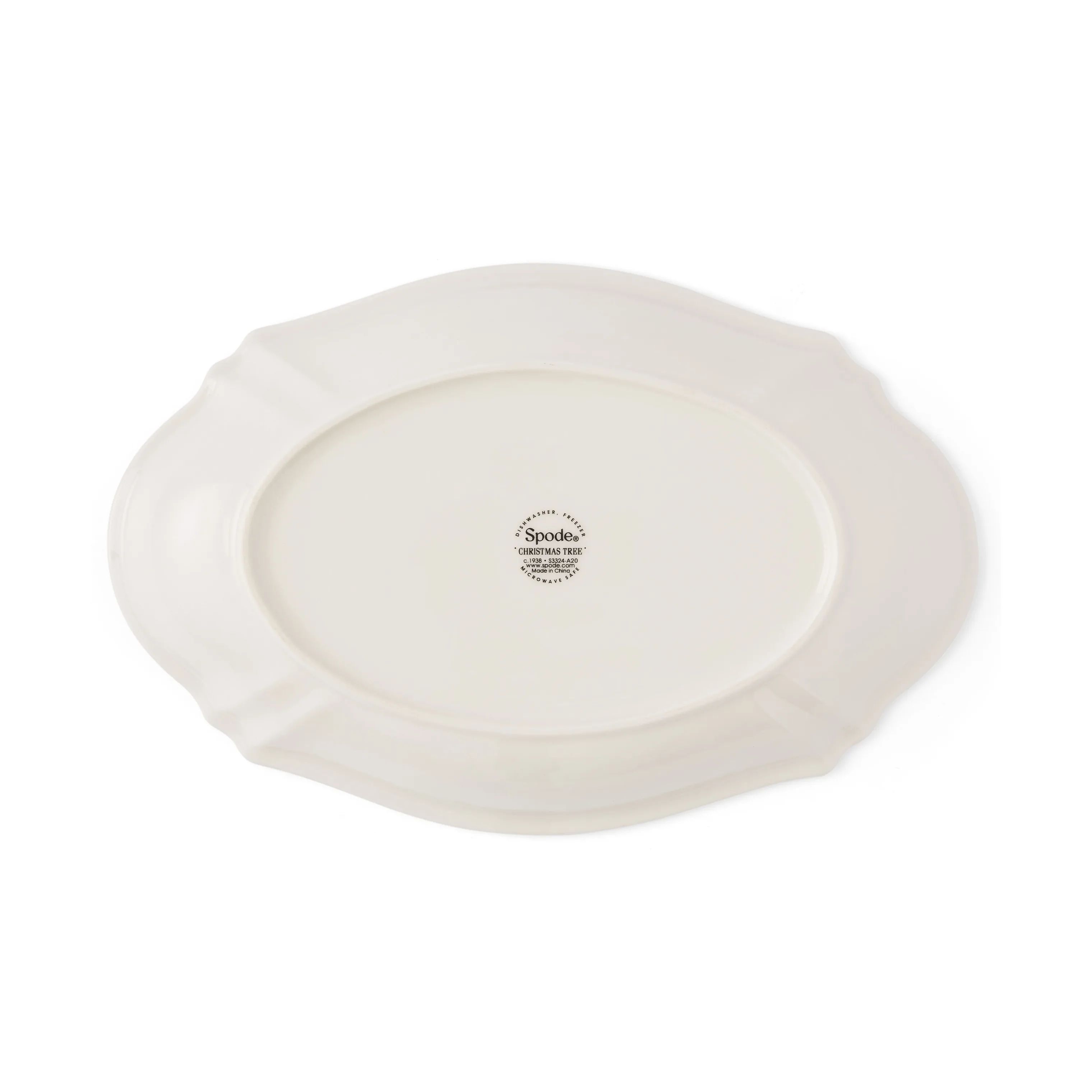 Spode Serveringsfade Christmas Tree Fad i Hvid/grøn/rød, 4