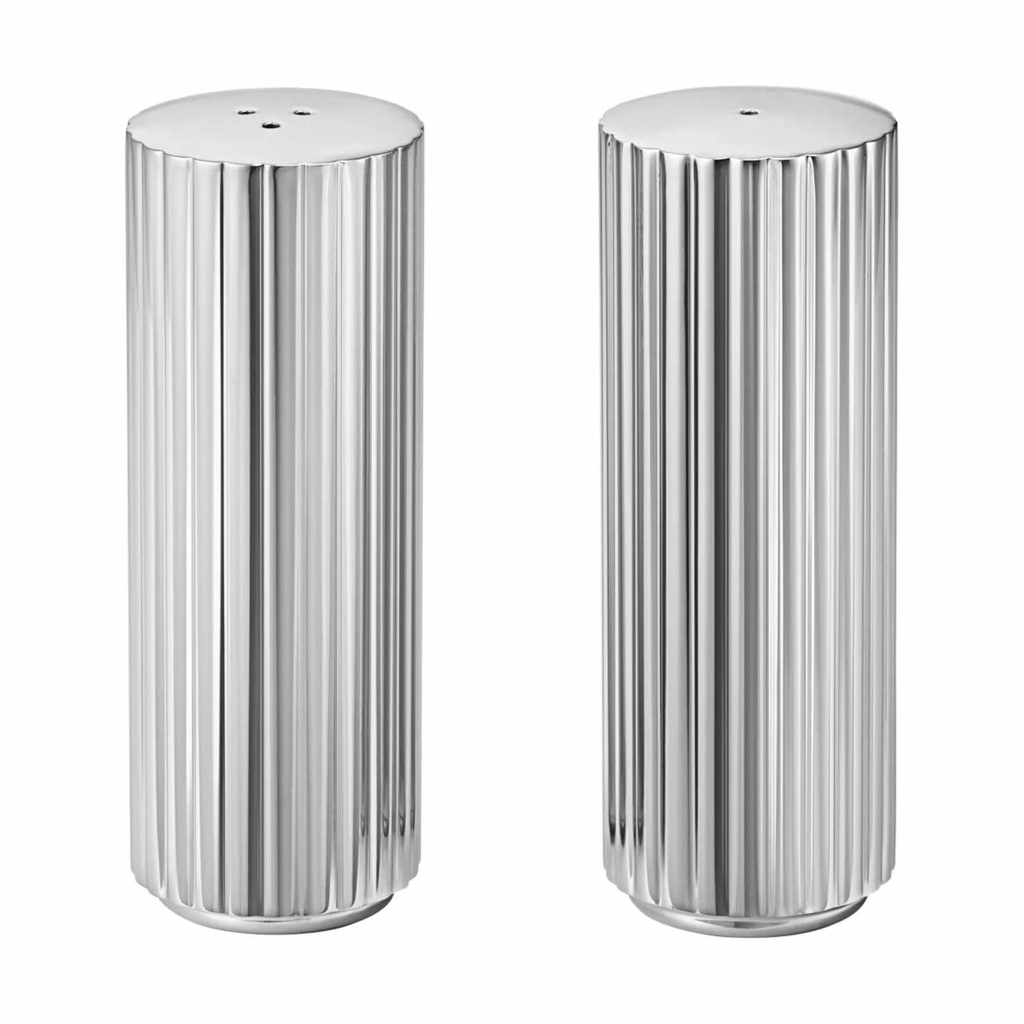 Georg Jensen Strøsæt Bernadotte Salt- og pebersæt i Stål, 1