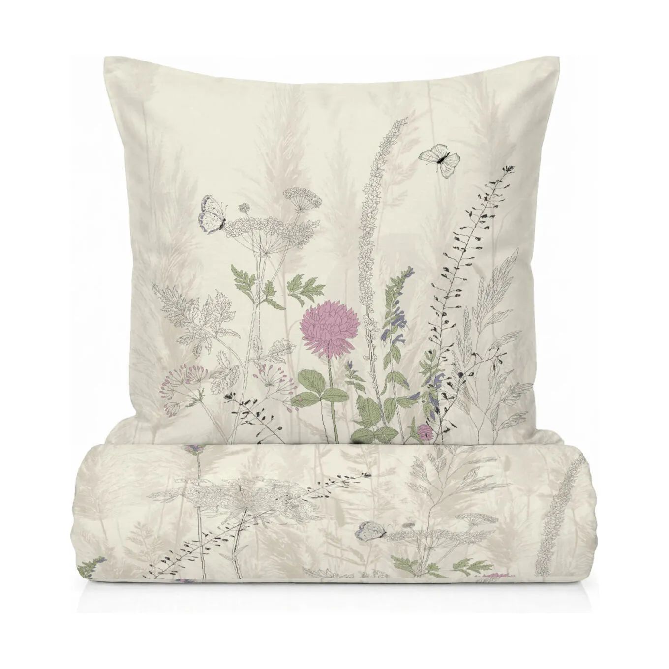 CASA Living Sengetøj Sengetøj i blomster, B140 x L200 cm, 1