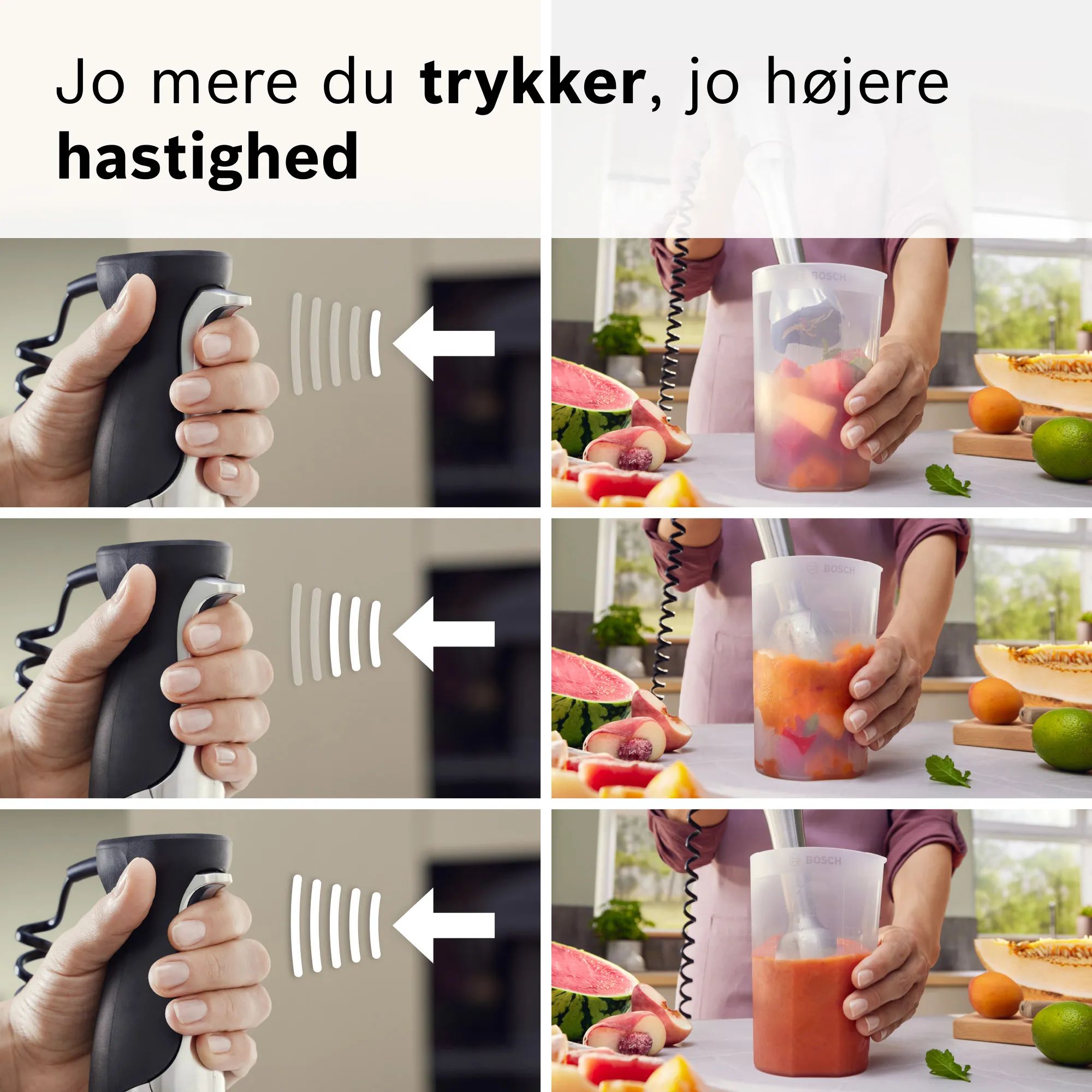 Bosch Stavblendere ErgoMaster MSM8M936 Stavblender i staal, 2