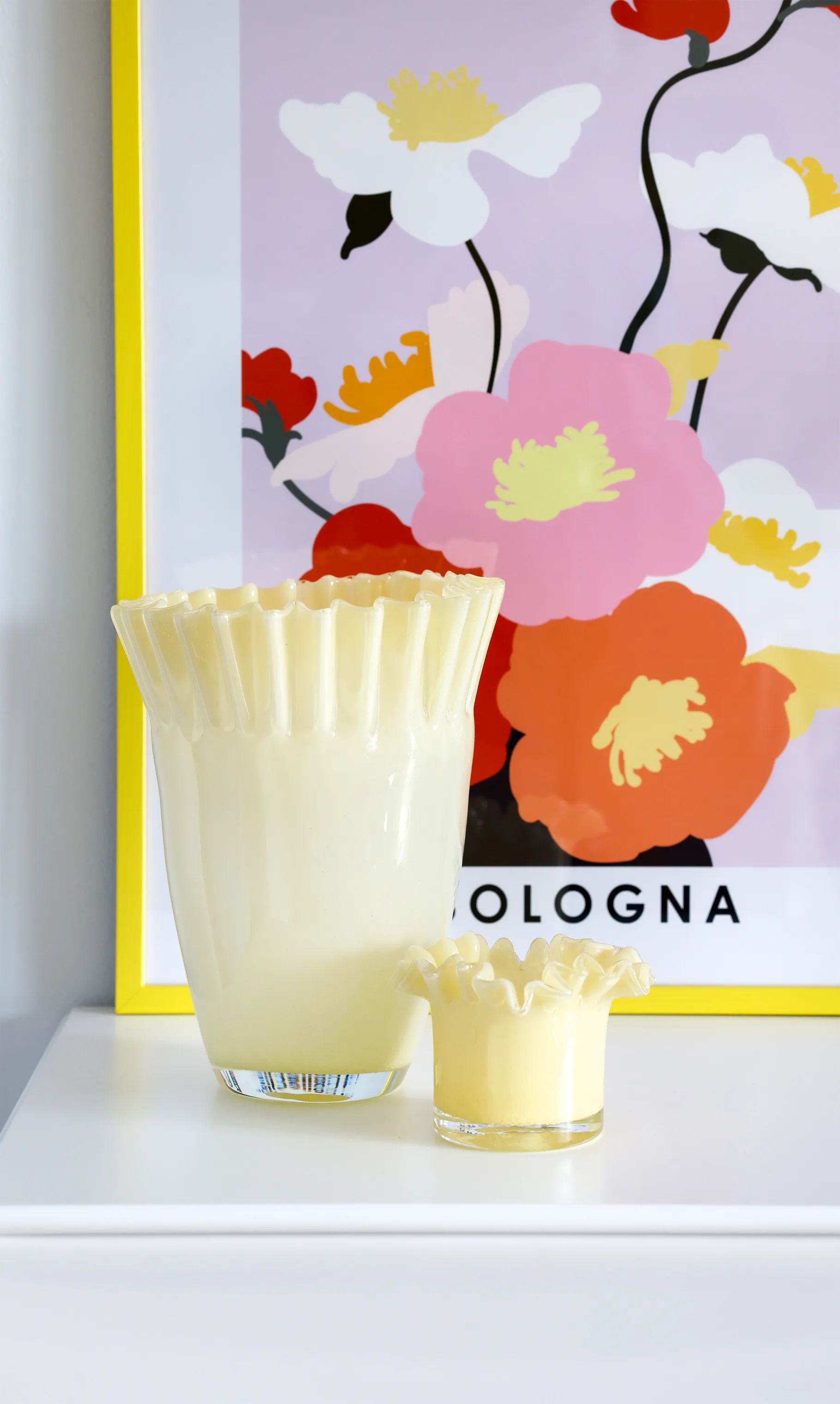 CASA Living Vaser Vase i Lysegul, 3