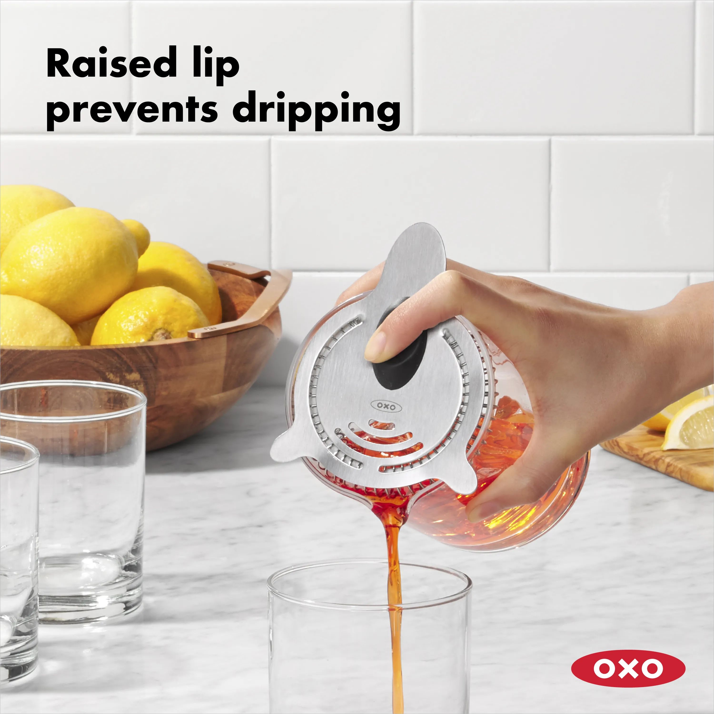 OXO Øvrigt bartilbehør Steel Cocktail Strainer i Stål, 5