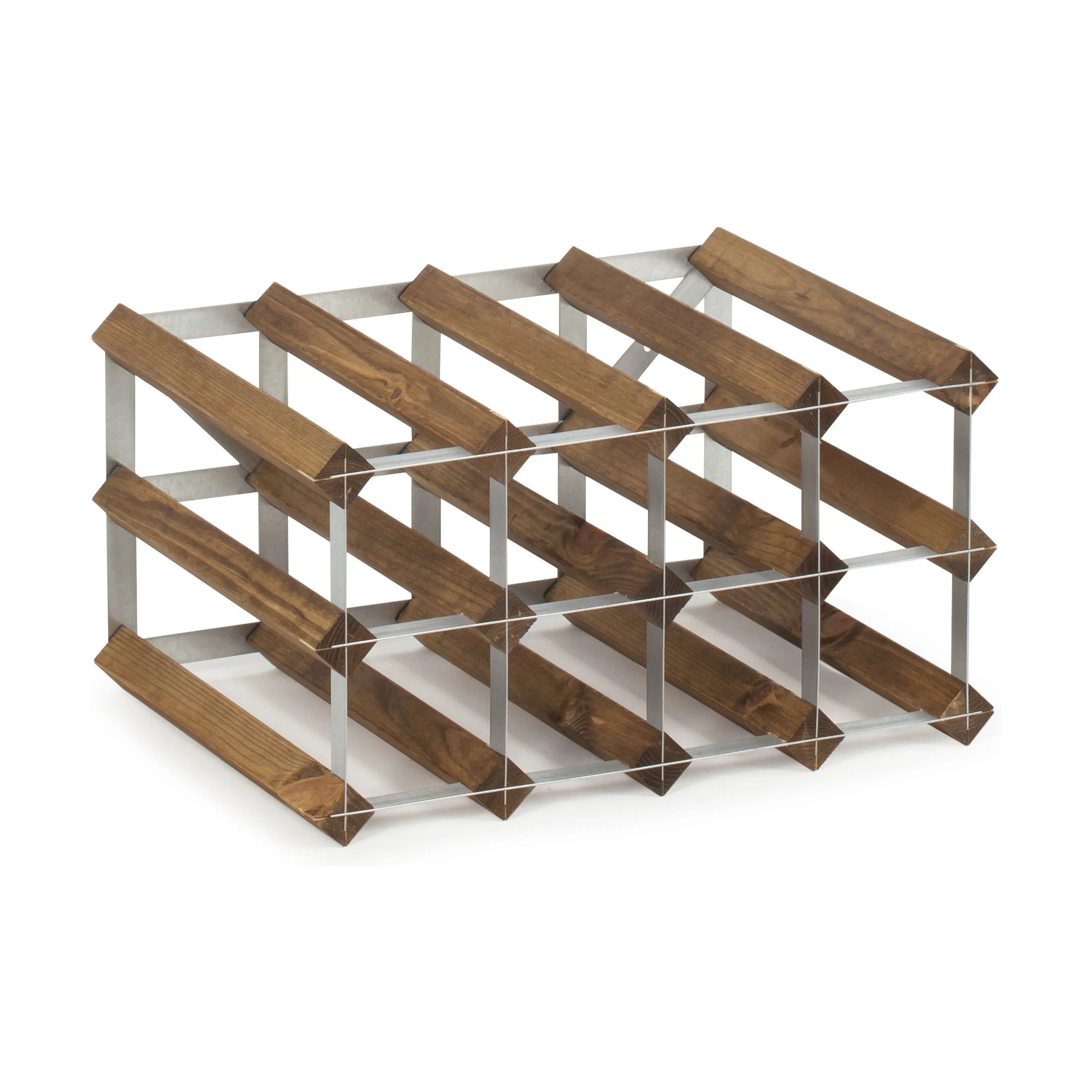 Traditional Wine Racks Vinreoler Vinreol i Mørk eg, 12 flasker, 1
