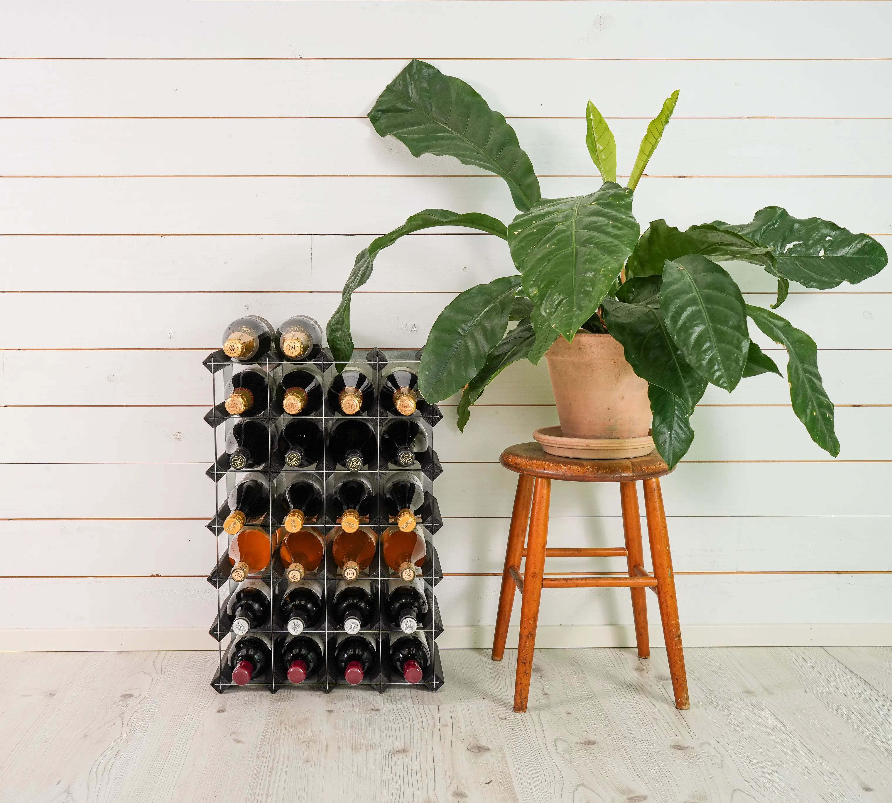 Traditional Wine Racks Vinreoler Vinreol i Sort ask, 30 flasker, 2