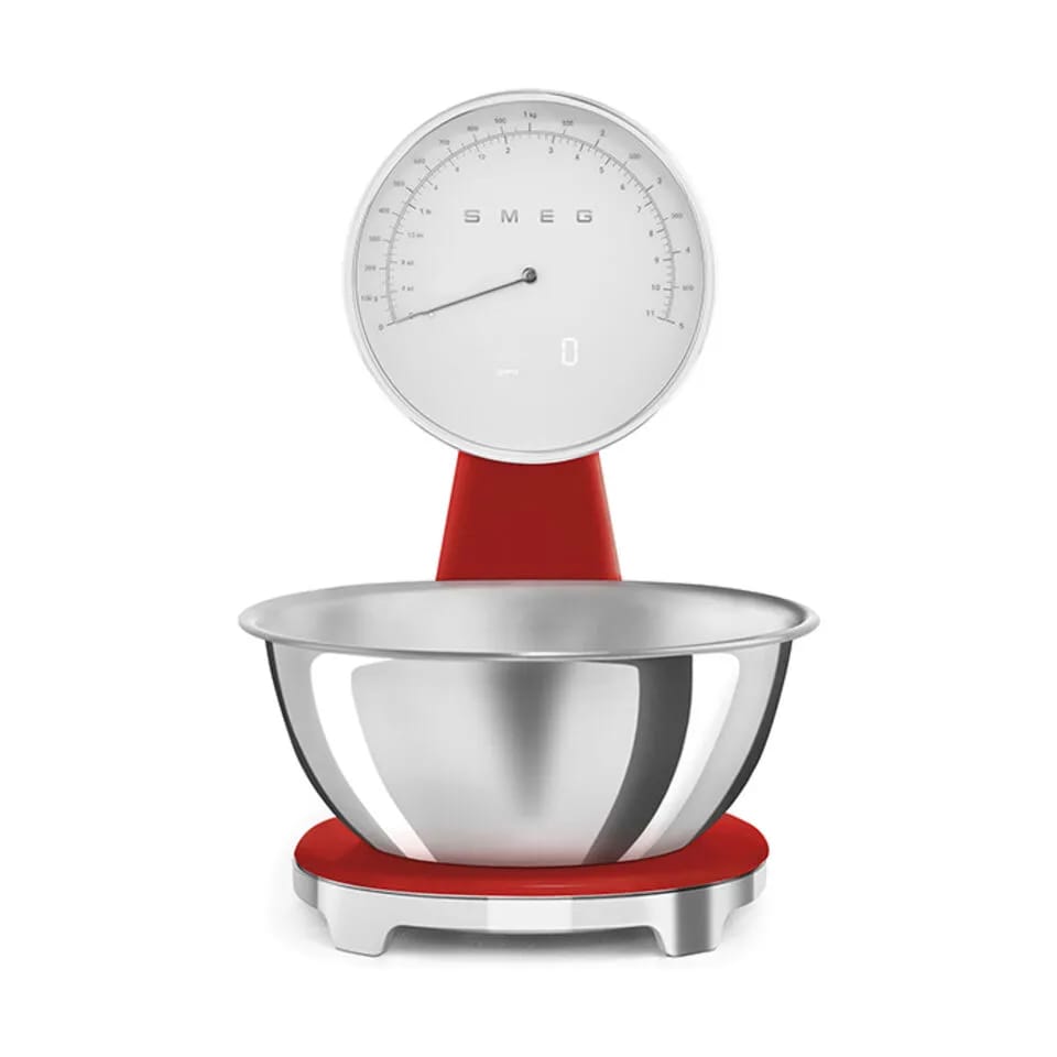 Smeg Bagevægte 50's Style Køkkenvægt i Rød, 1