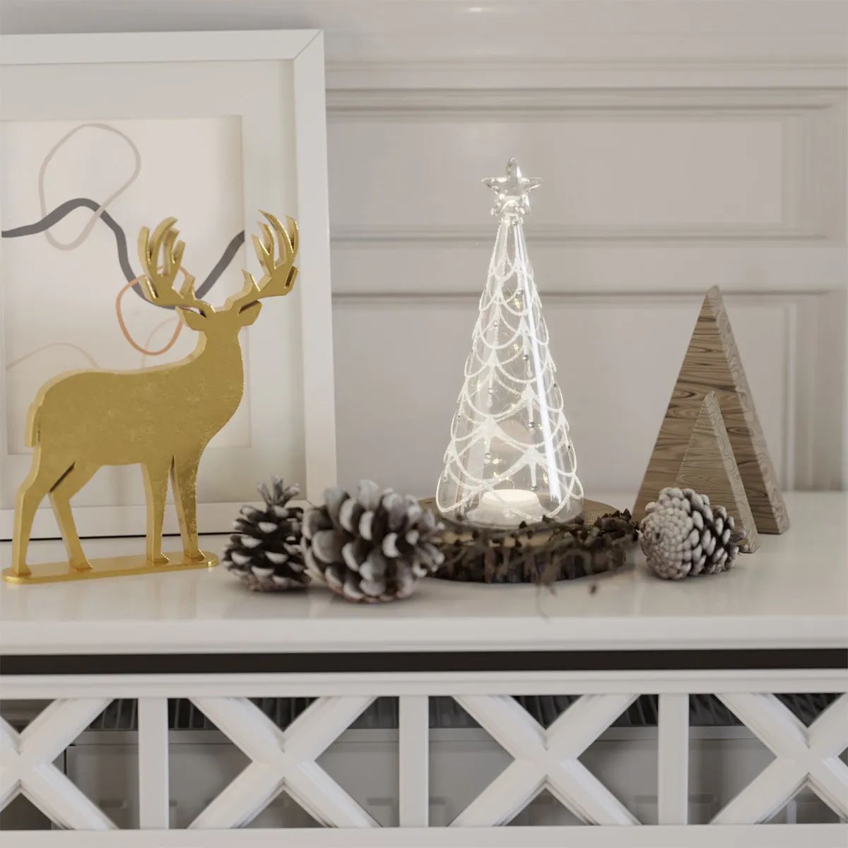 Deluxe Homeart LED-lys LED Juletræ i klar, 3