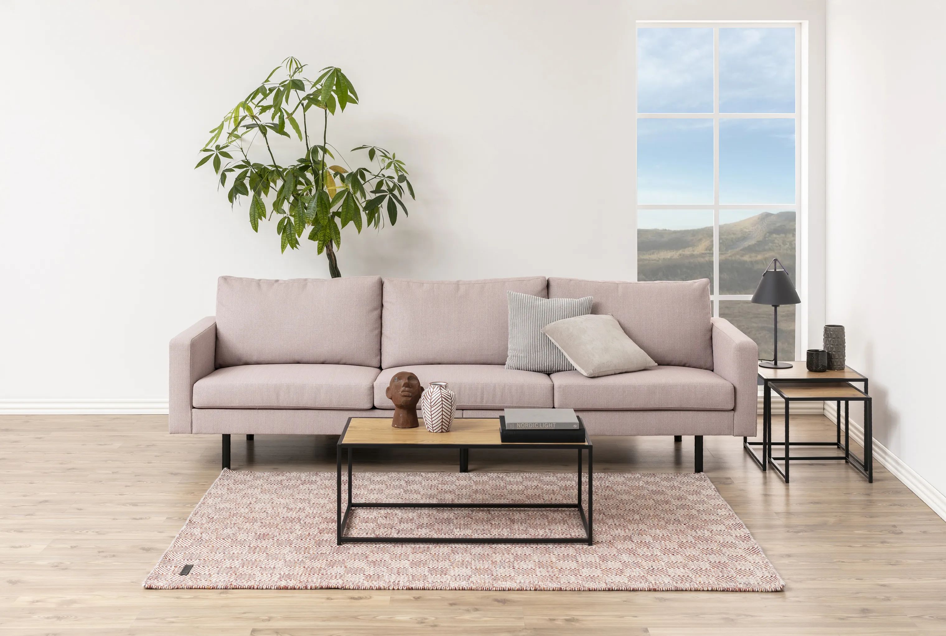CASA Living Sofaborde Seaford Sofabord i vild eg/mat sort, 3