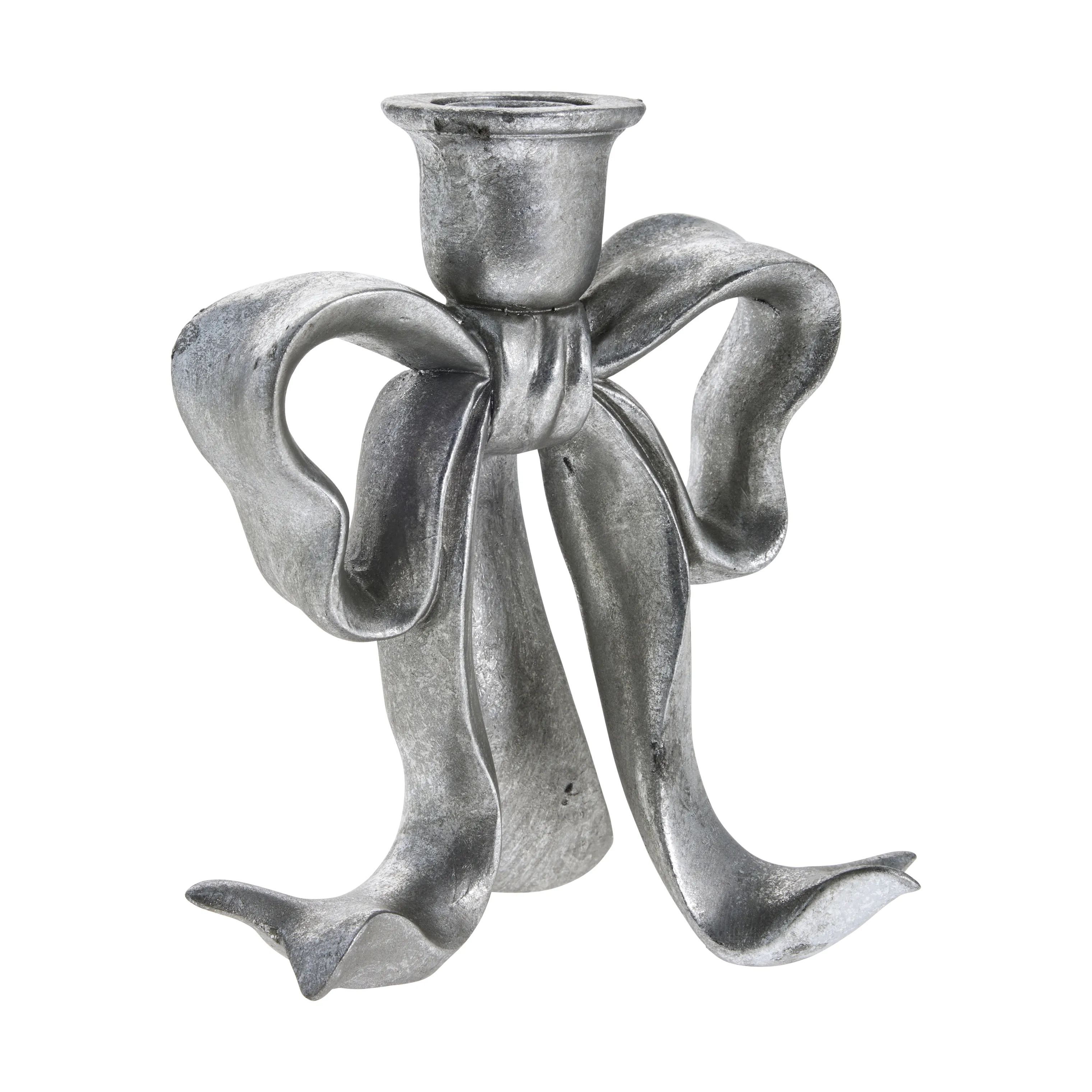 Lene Bjerre Kronelysestage Serafina Lysestage i antik sølv, 19,7 cm, 1