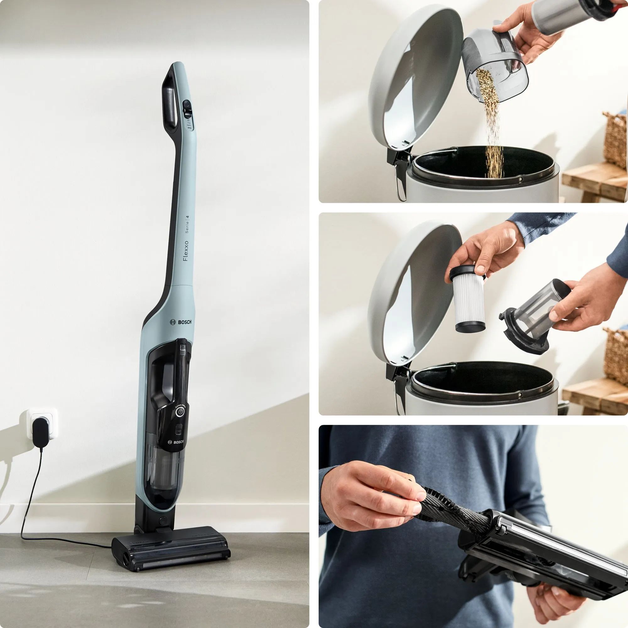 Bosch Støvsugere Støvsuger Flexxo BCH4SM28 i Blå, 8