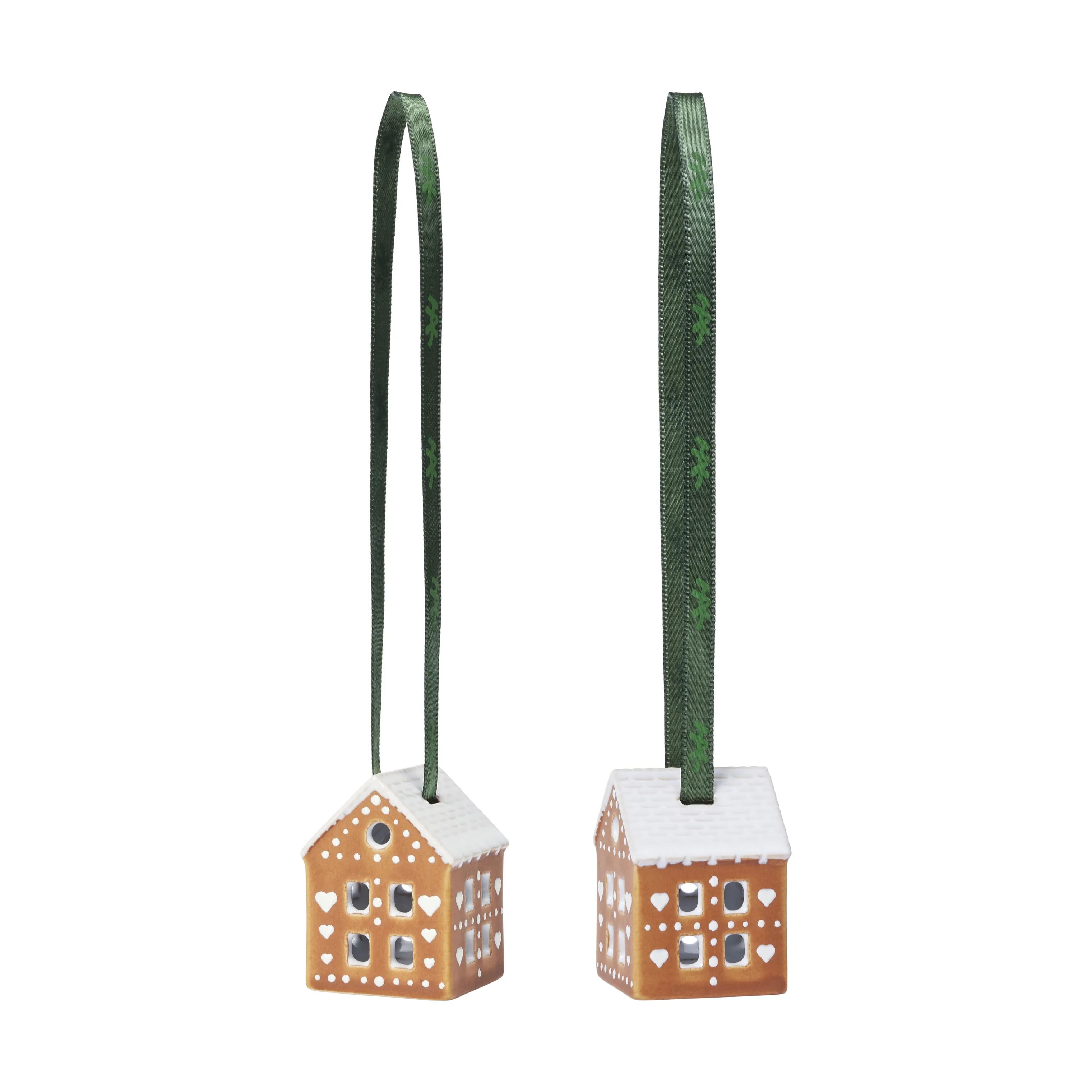 Kähler Juleophæng Gingerbread Juleophæng - 2 stk. i Brun, 4