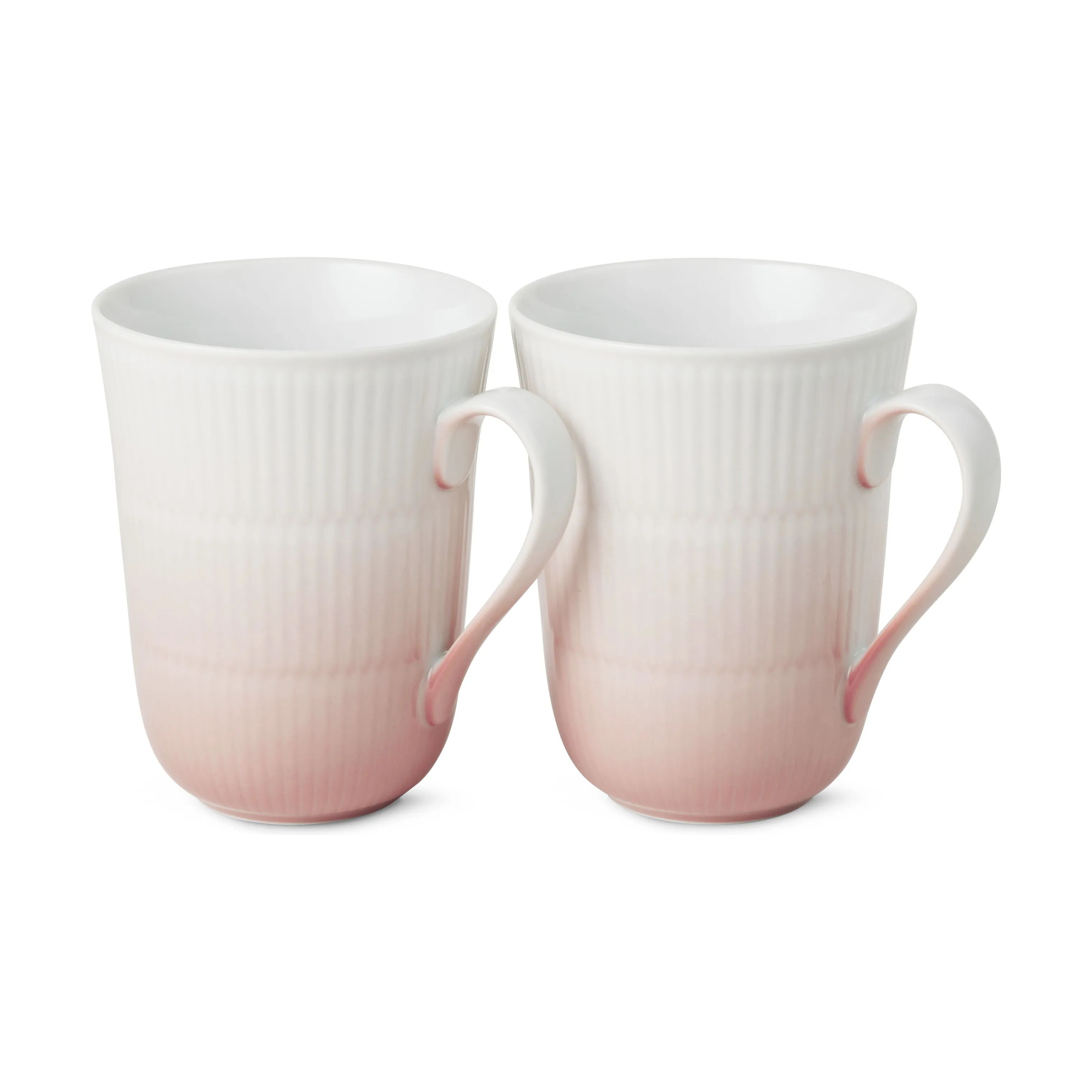 Royal Copenhagen Krus og kopper med hank Iris Krus - 2 stk. i Koral, 4