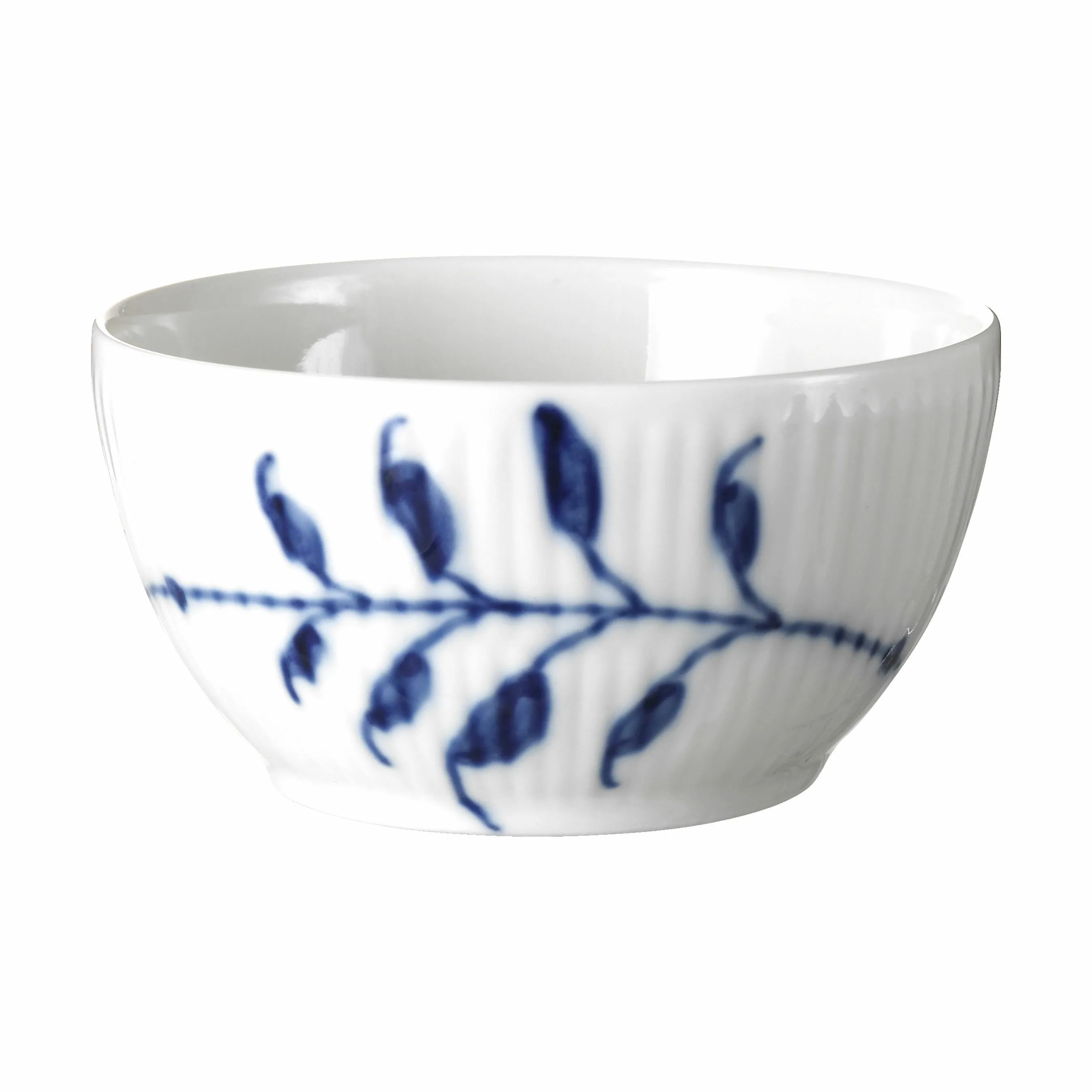 Royal Copenhagen Serveringsskåle Blå Mega Riflet Skål i 8 cm, 1