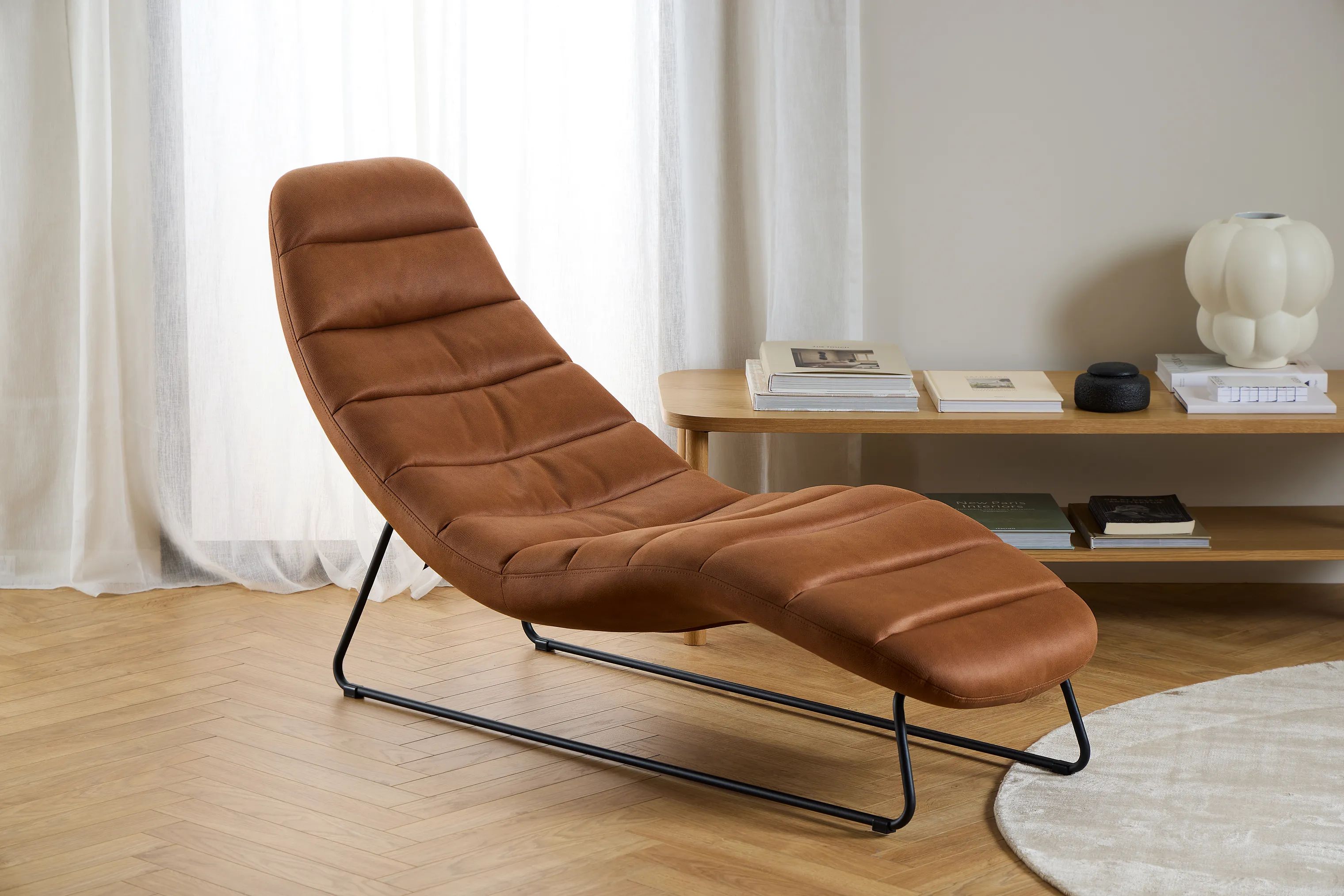 CASA Living Daybeds Chaplin Chaiselong i Cognac, 2