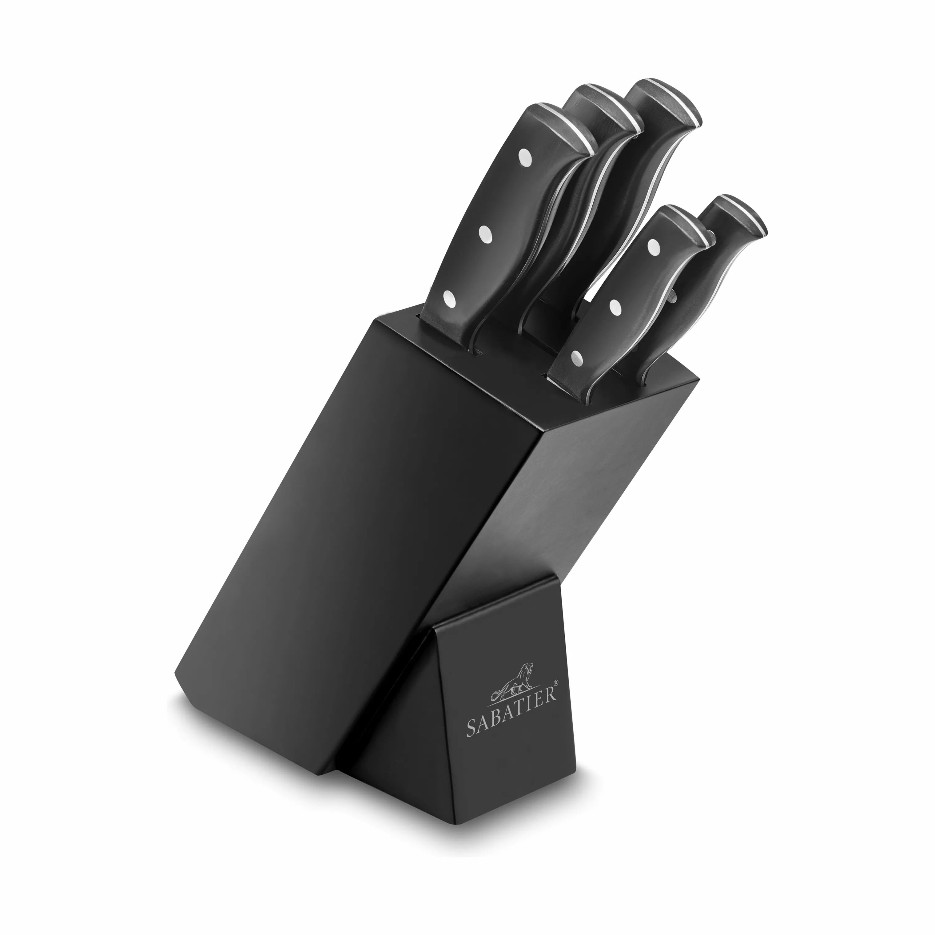 Lion Sabatier Knivblokke med knive Mon Bloc Knivblok - 6 dele i Sort, 1