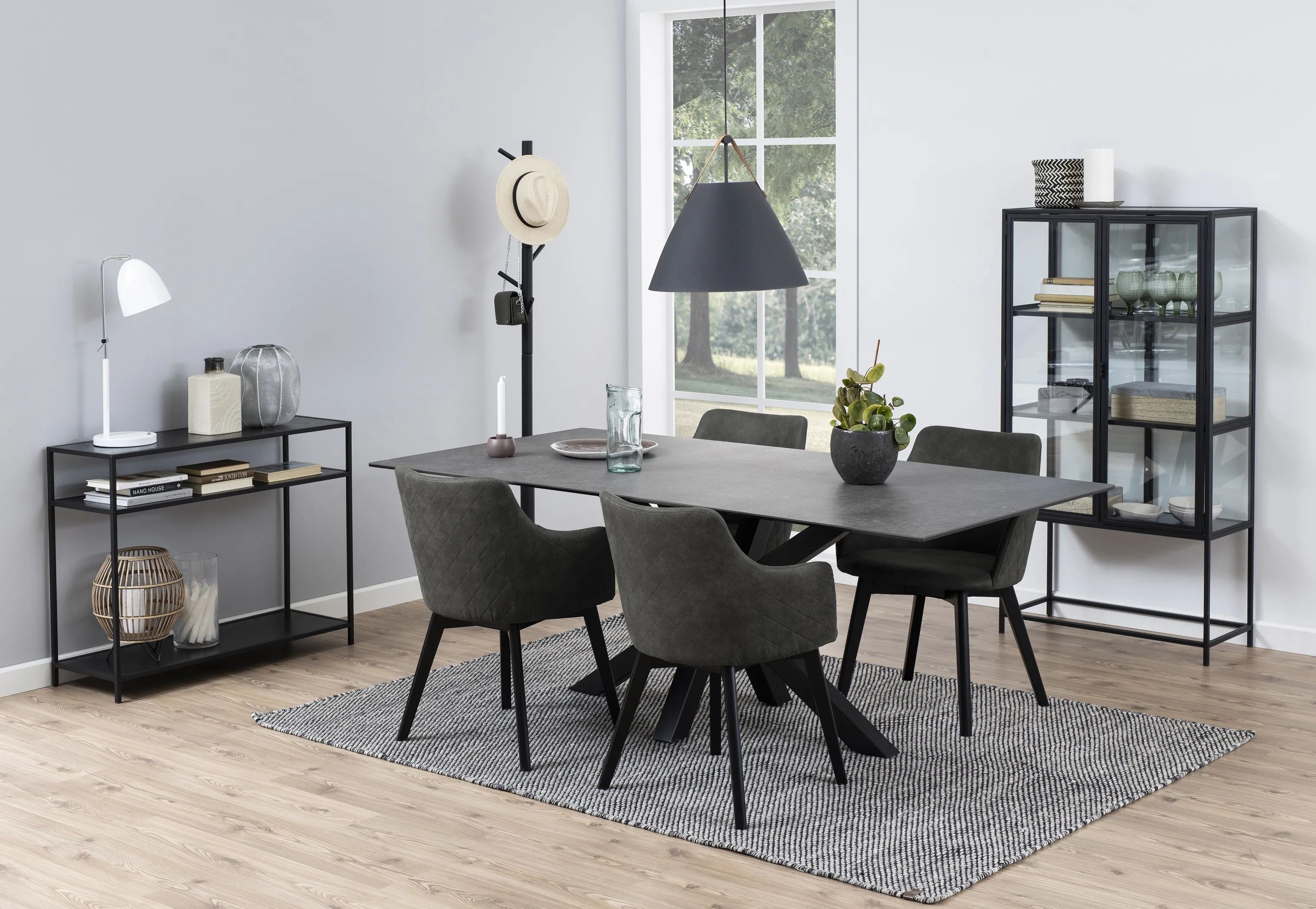 CASA Living Spisebordsstole Bella Spisebordsstol - 2 stk. i Antracit, 2