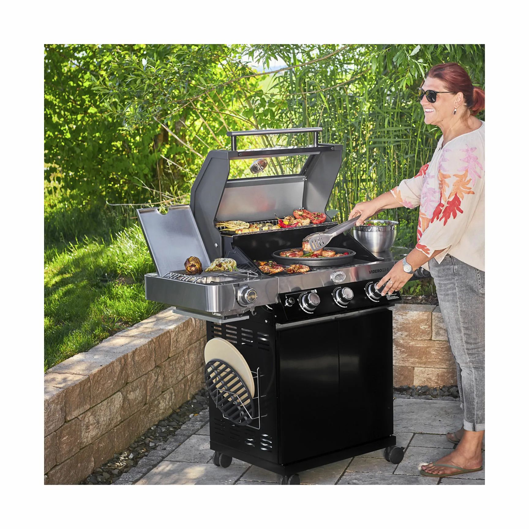 RÖSLE Gasgrill Videro G3-S Gasgrill i Sort, 4