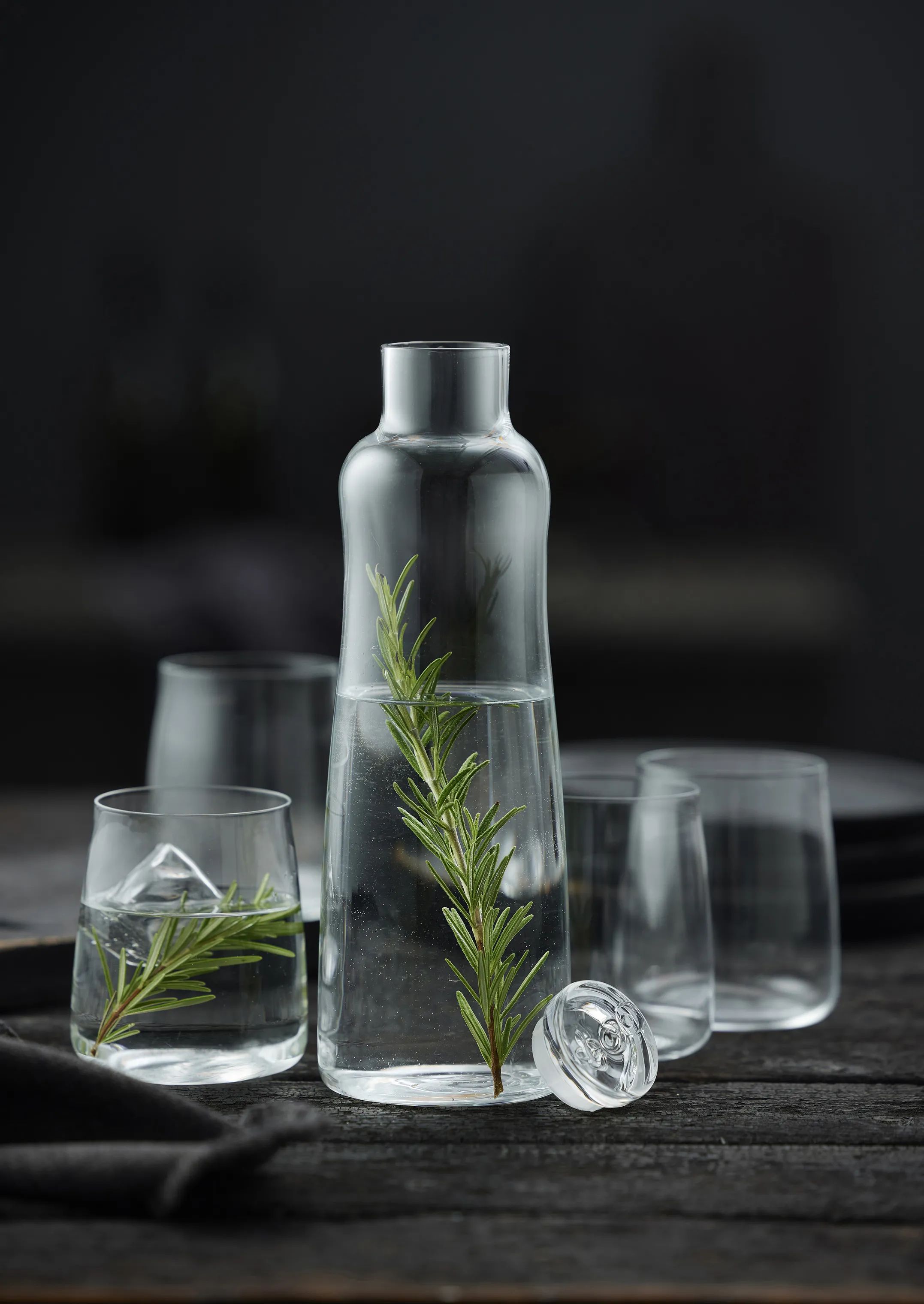 Lyngby Glas Serveringskander Zero Kandesæt - 5 dele i Klar, 4