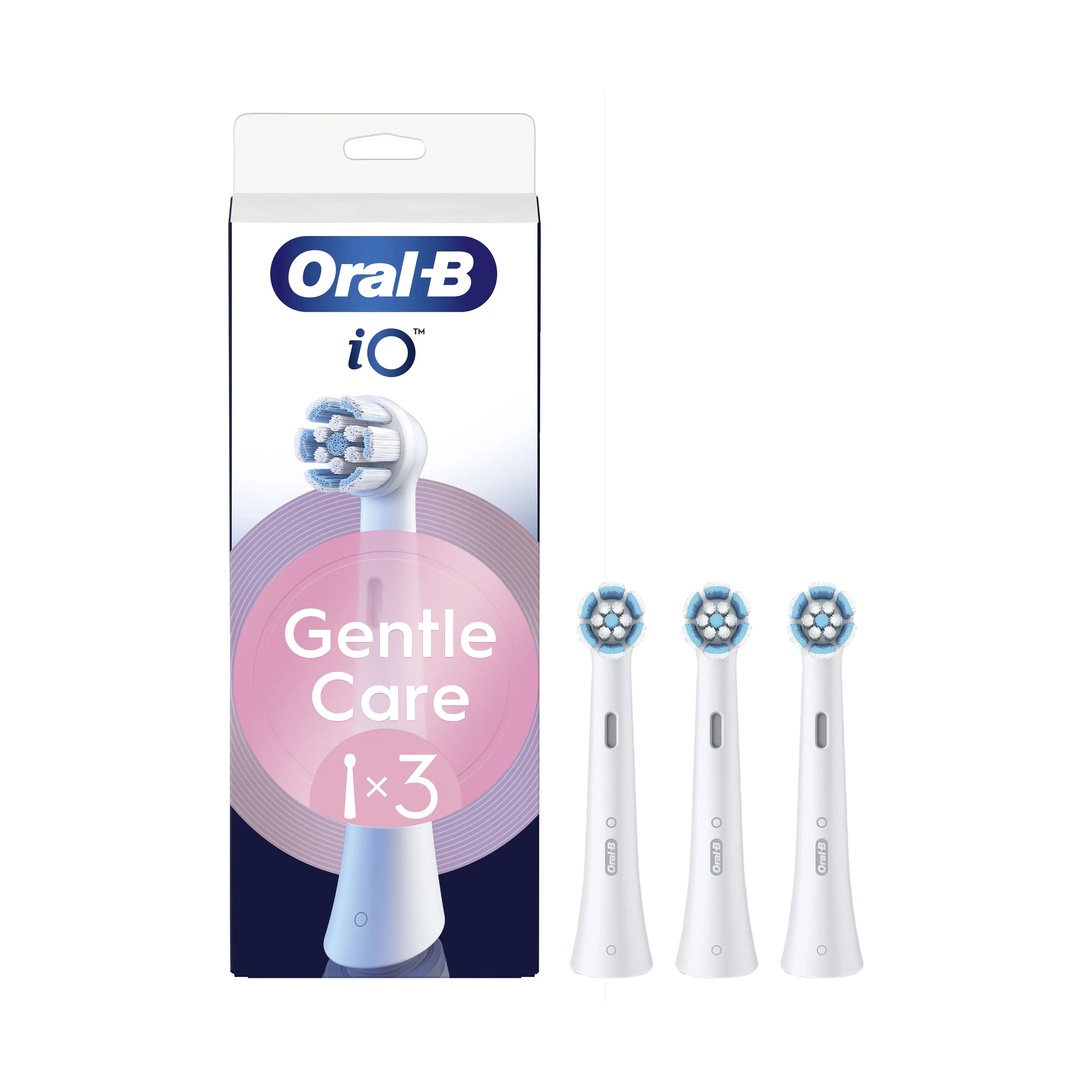 Oral-B Tandbørstehoveder iO Gentle Care Børstehoved - 3 stk. i White, 3 stk., 1