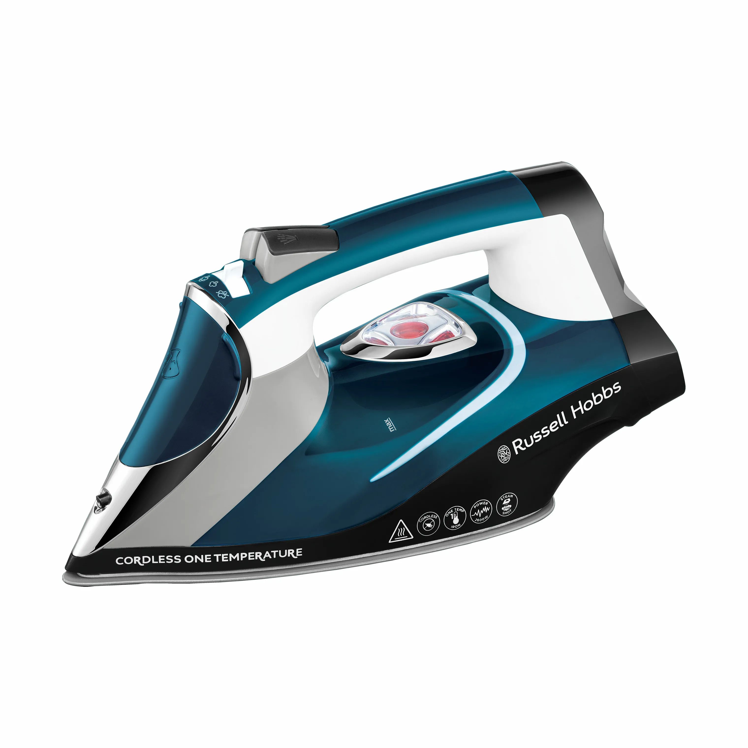 Russell Hobbs Strygejern Cordless One Temperature Dampstrygejern i Blå, 1