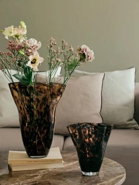 Broste Copenhagen Vaser Liva Vase i Brun, 31,5 cm, 2
