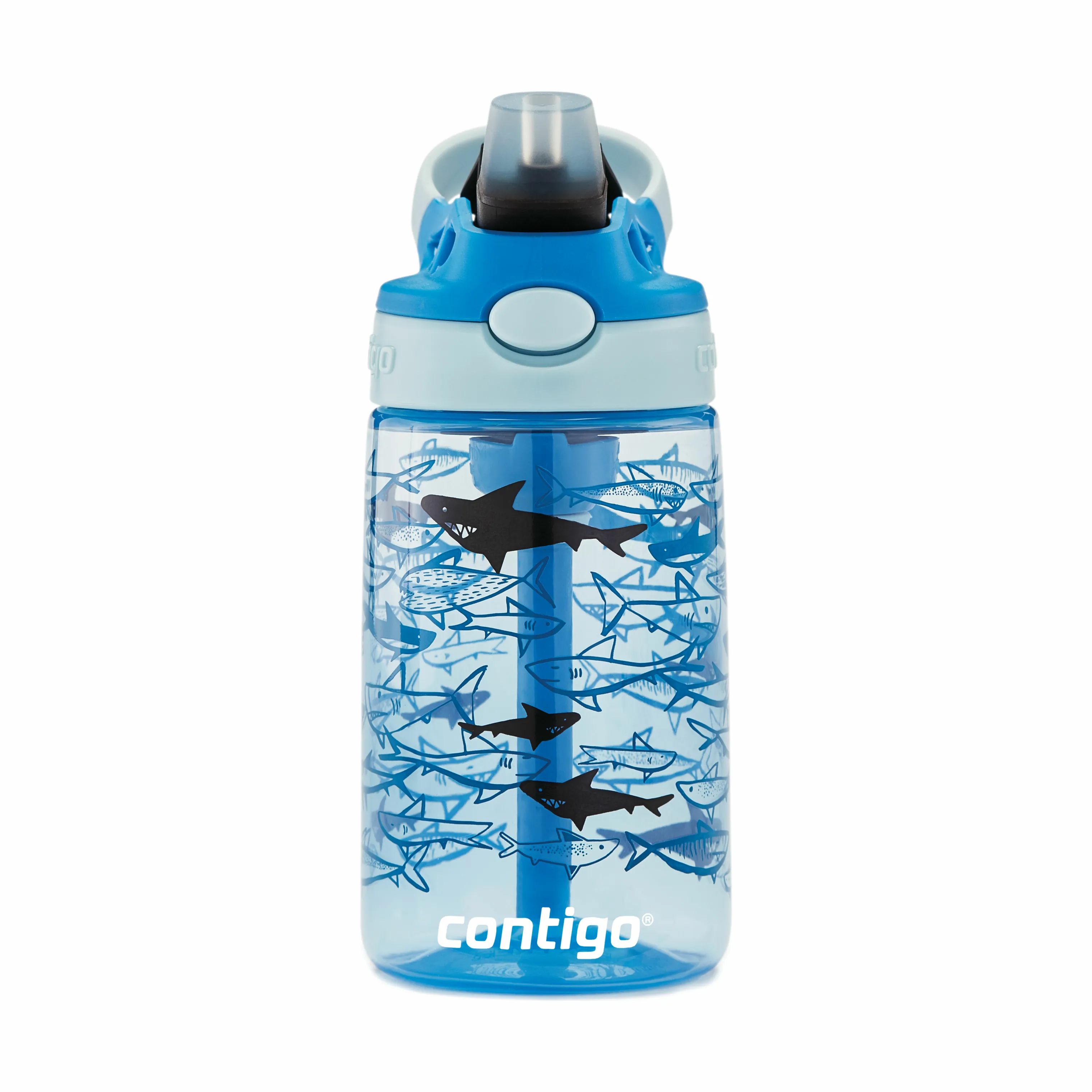 Contigo Drikkedunke Easy Clean Drikkeflaske i Blue sharks, 2