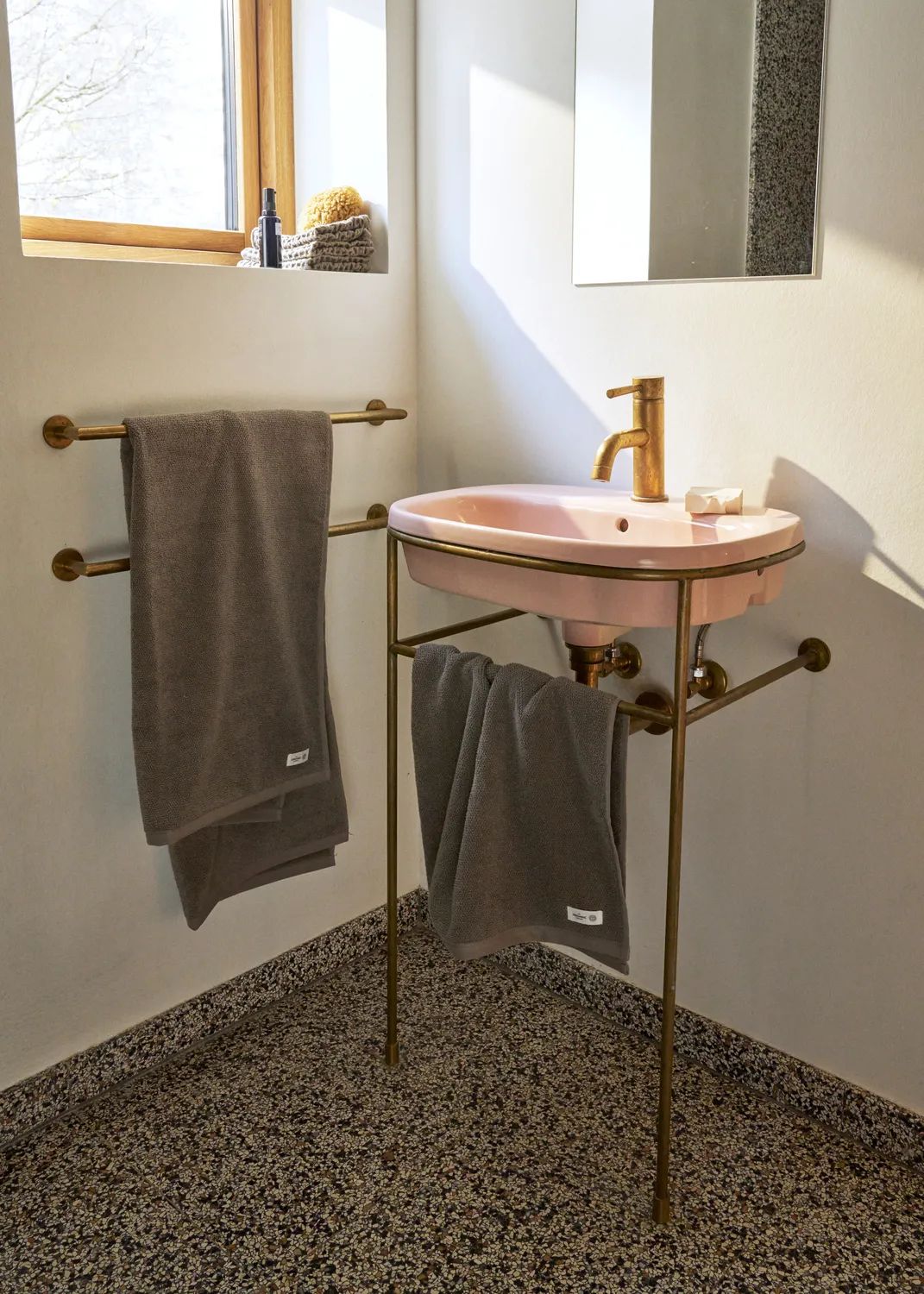 The Organic Company Håndklæder MILD Gavesæt - 2 dele i Ler, 140 cm, 2