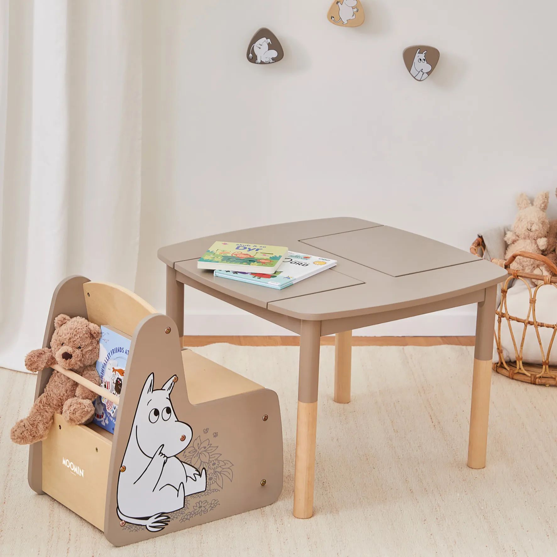 Barbo Toys Til børneværelset Mumi Bord i Natur, 2