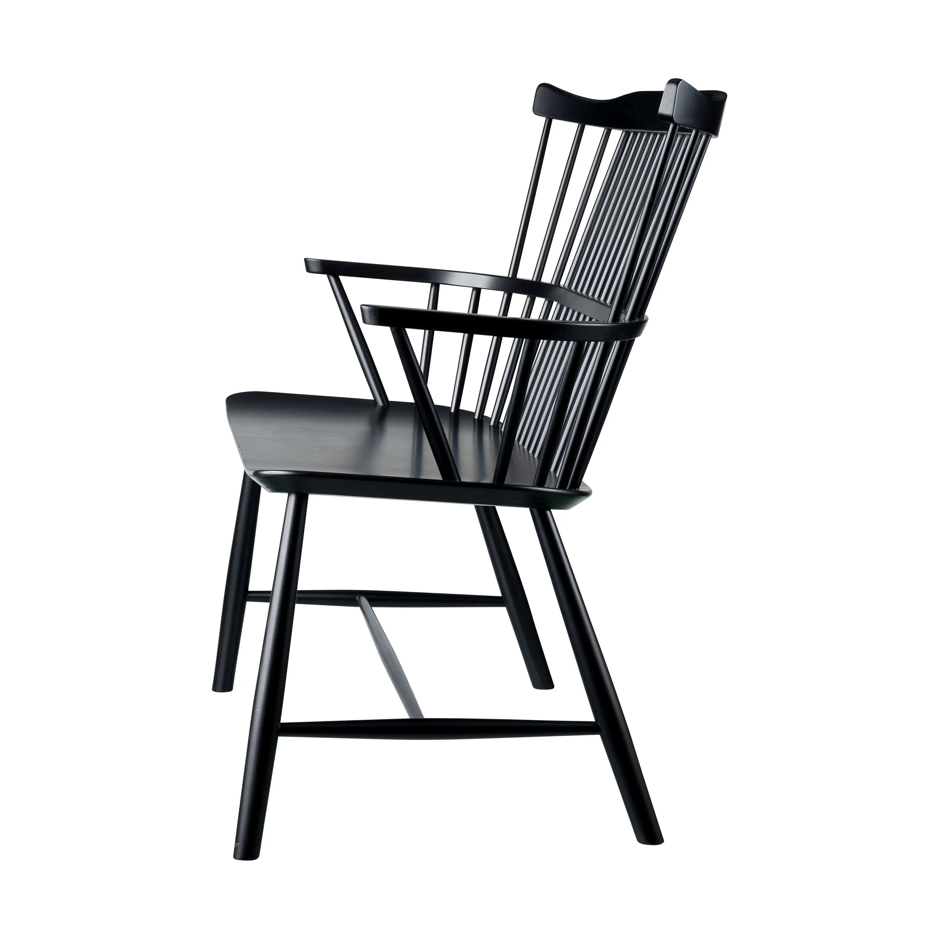 FDB Møbler Bænke J52D Bænk i Jet Black (RAL 9005), 4