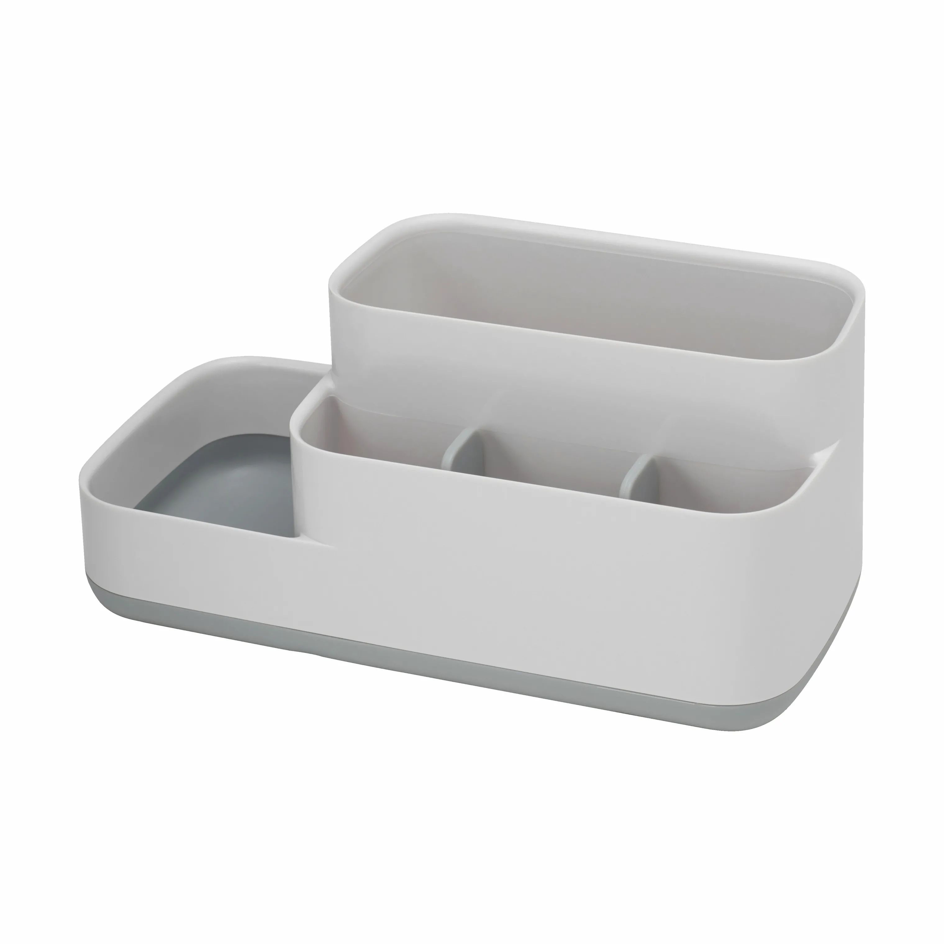 Joseph Joseph Tandbørsteholdere Slim EasyStore Badeværelsessystem i Grey/White, 1
