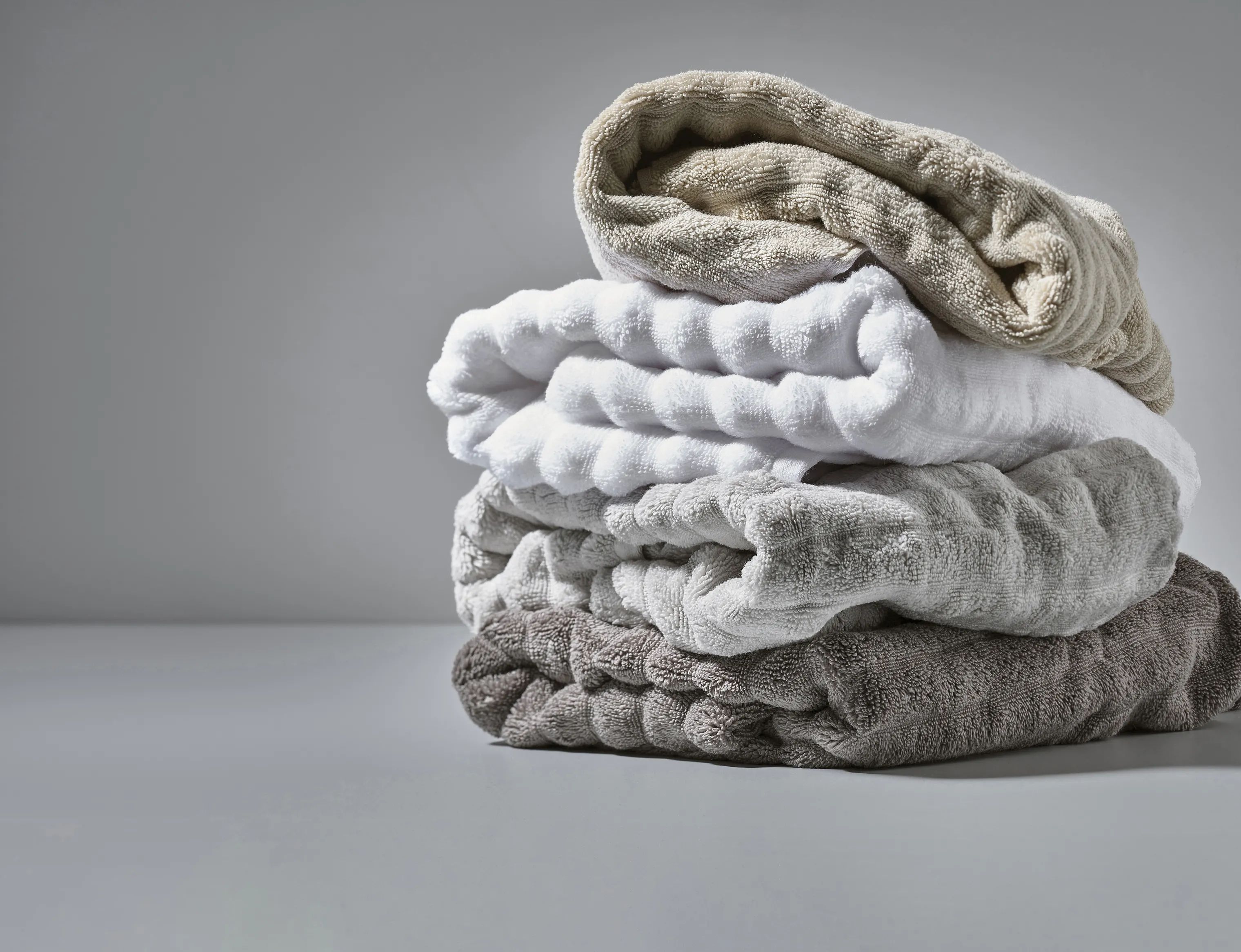 Zone Håndklæder Inu Håndklæde i Soft Grey, B50 x L100 cm, 2