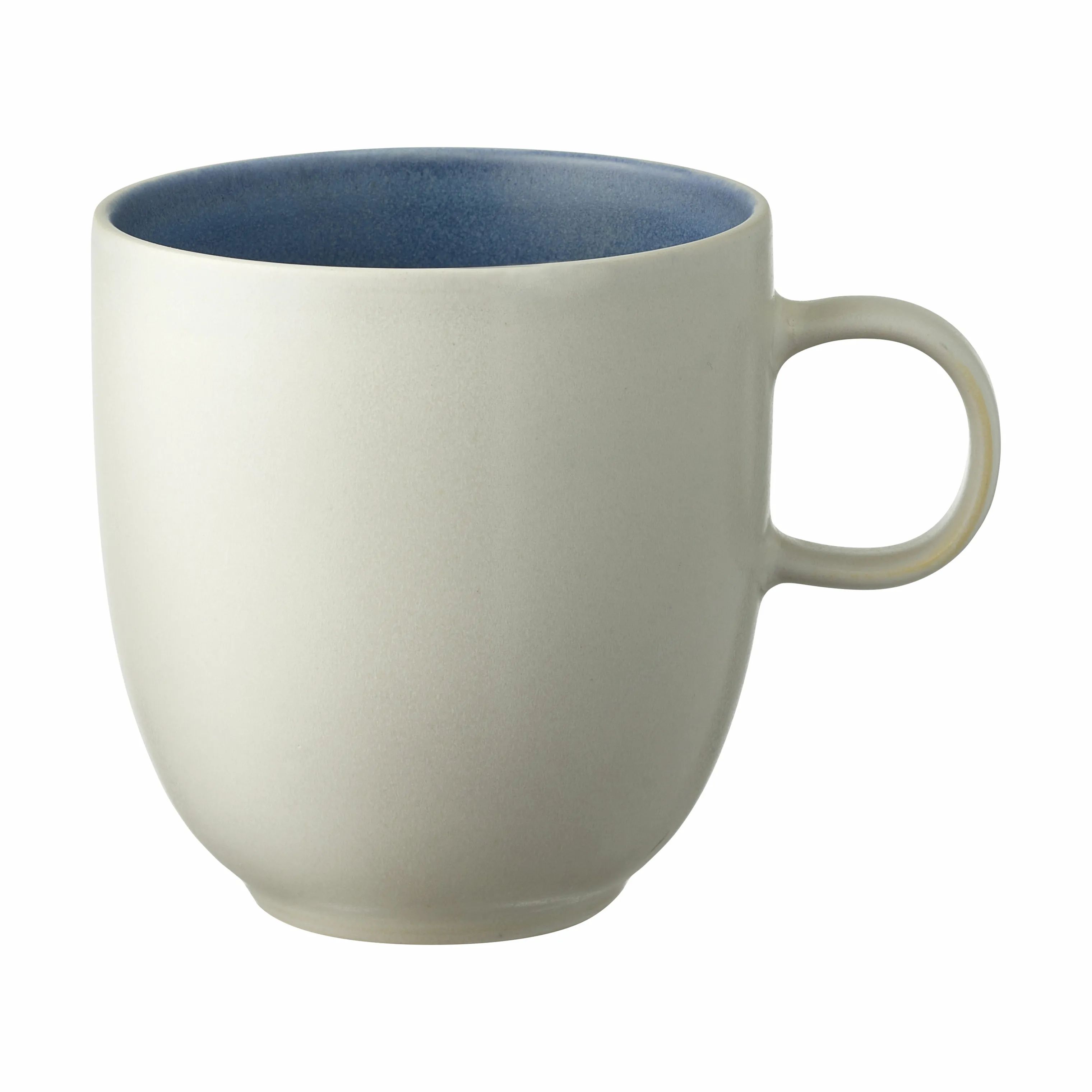 Studio Round Krus og kopper med hank North Krus i Matte white/matte river, 1