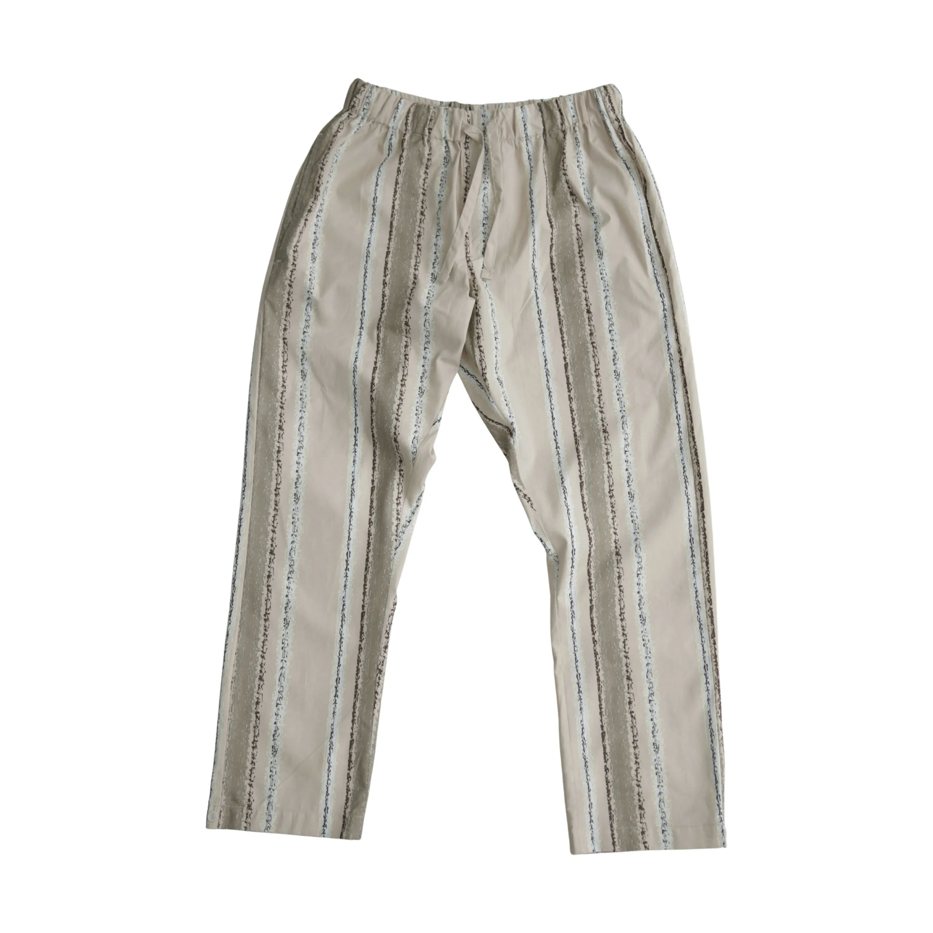 omhu x Mads Barfod Pyjamas Wave Grid Slumber Pyjamasbukser i Latte, XS/S, 1