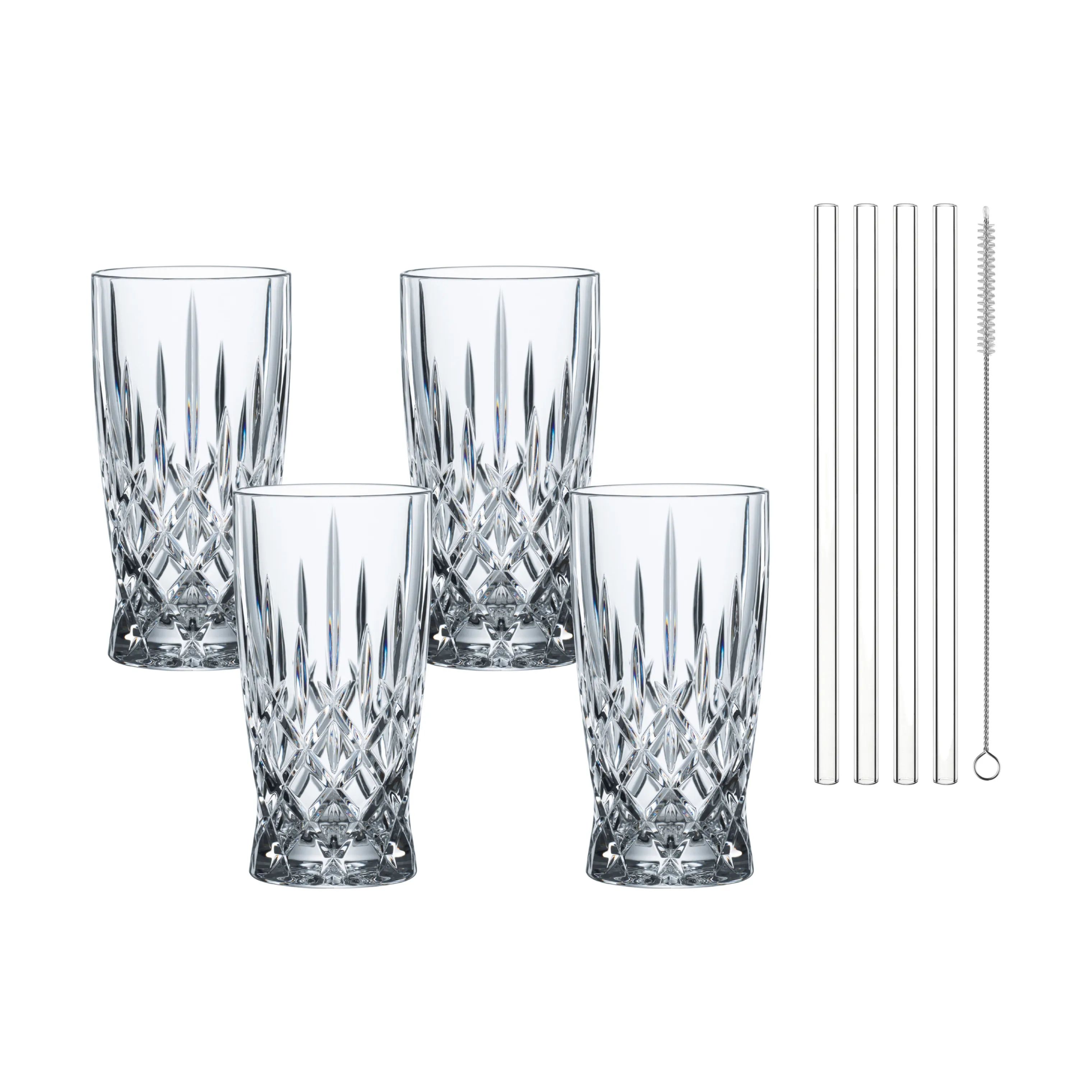 Nachtmann Highball glas Noblesse Latte Macchiato Sæt – 8 dele i Klar, 1