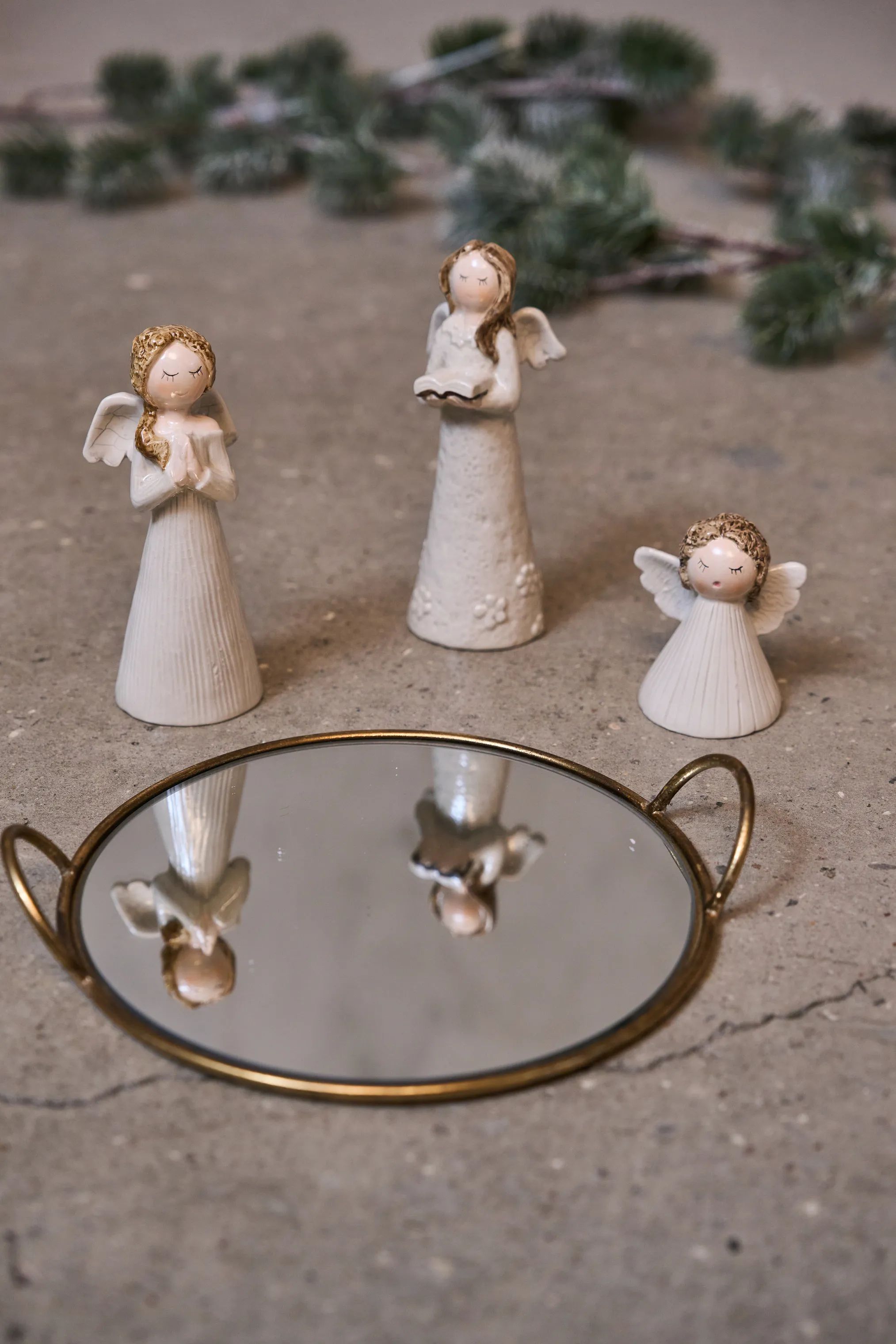 Speedtsberg Julefigurer Engel i Offwhite, 2