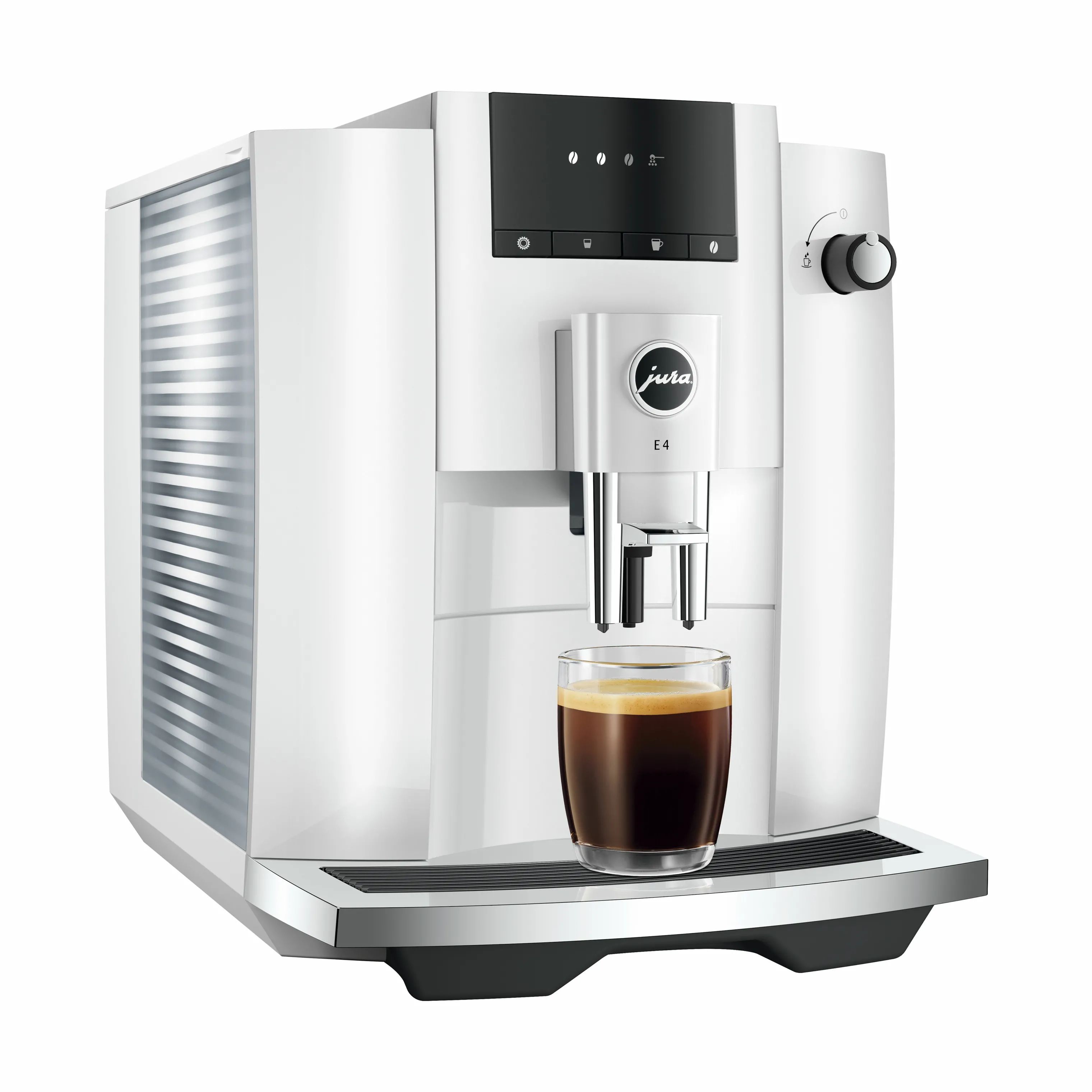 JURA Espressomaskiner E4 (EA) Kaffemaskine i Piano White, 3
