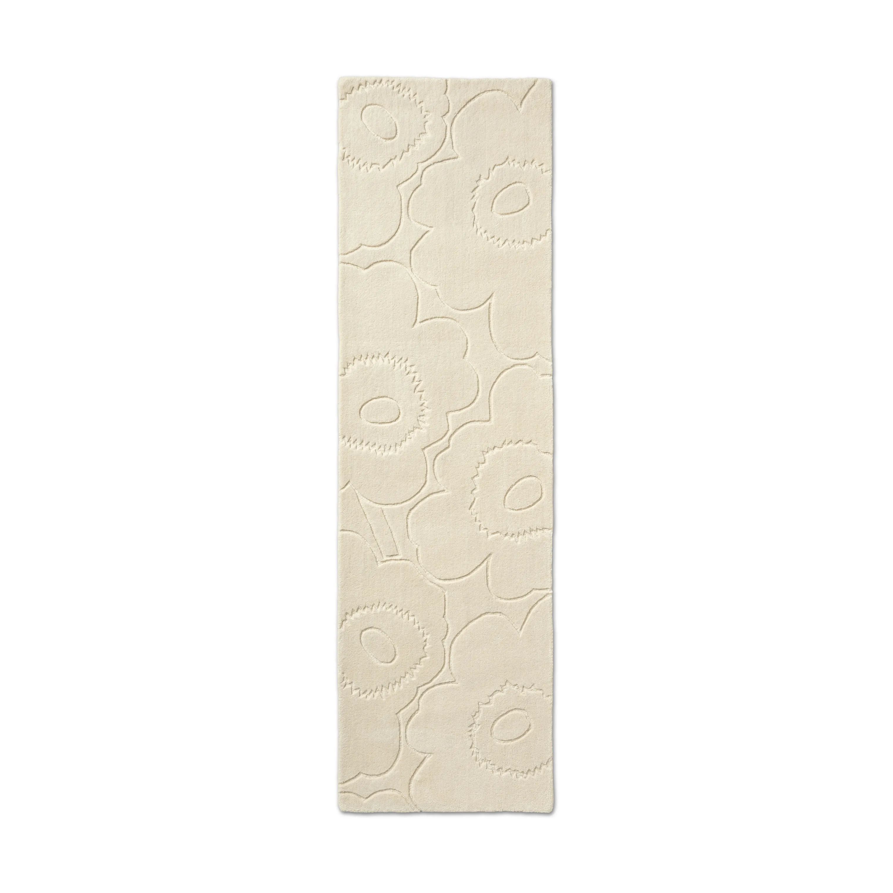 Marimekko by Brink & Campman Gulvtæpper Piirto Unikko Tæppeløber i Beige/hvid, B70 x L245 cm, 1