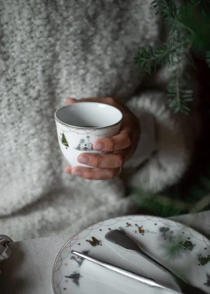 Wik & Walsøe Krus og kopper uden hank Julemorgen Story Kop - 2 stk. i Multifarget, 2
