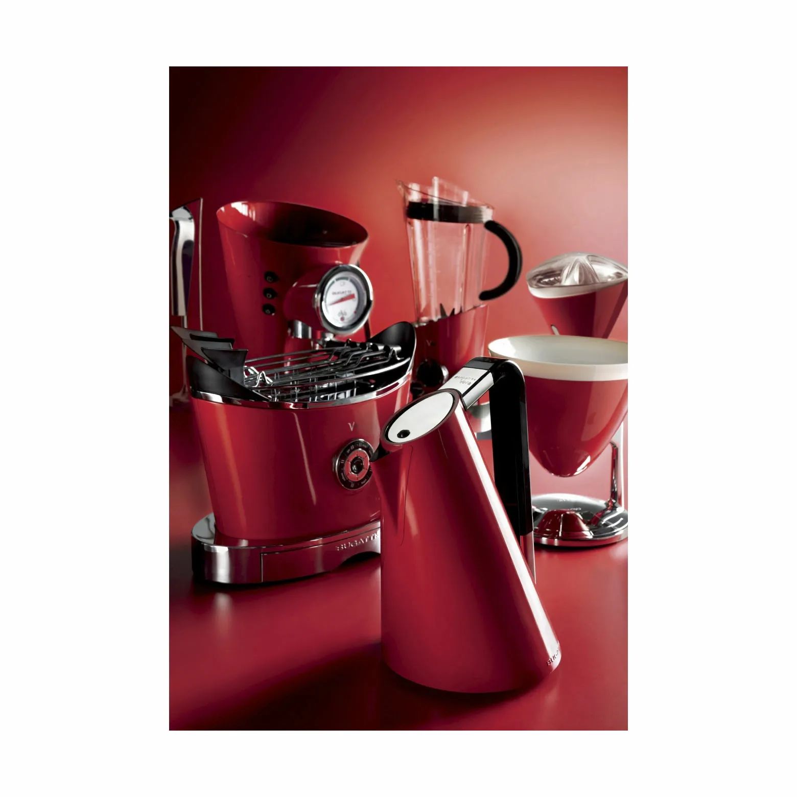 Casa Bugatti Espressomaskiner Diva Evolution Espressomaskine i Rød, 5