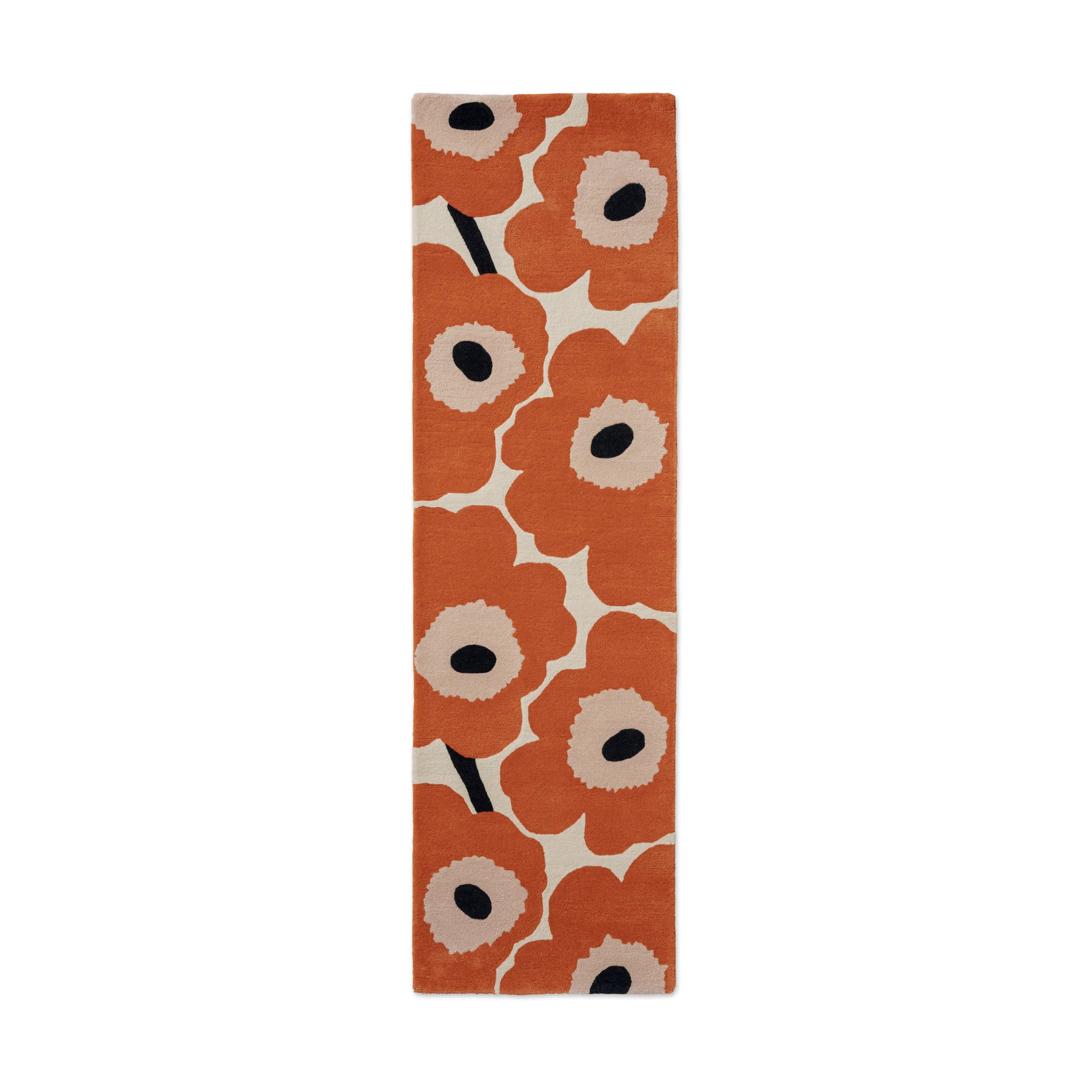 Marimekko by Brink & Campman Gulvtæpper Unikko Tæppeløber i Orange rød, B70 x L245 cm, 1