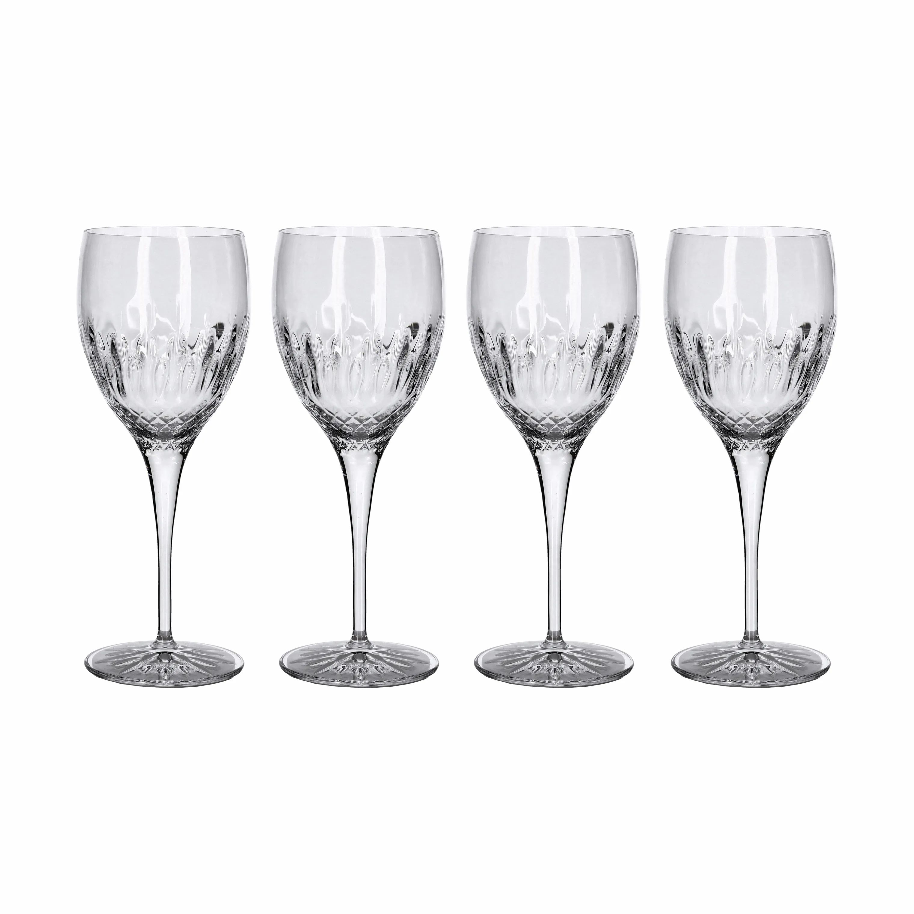 Luigi Bormioli Hvidvinsglas Diamante Hvidvinsglas - 4 stk. i Klar, 38 cl, 1