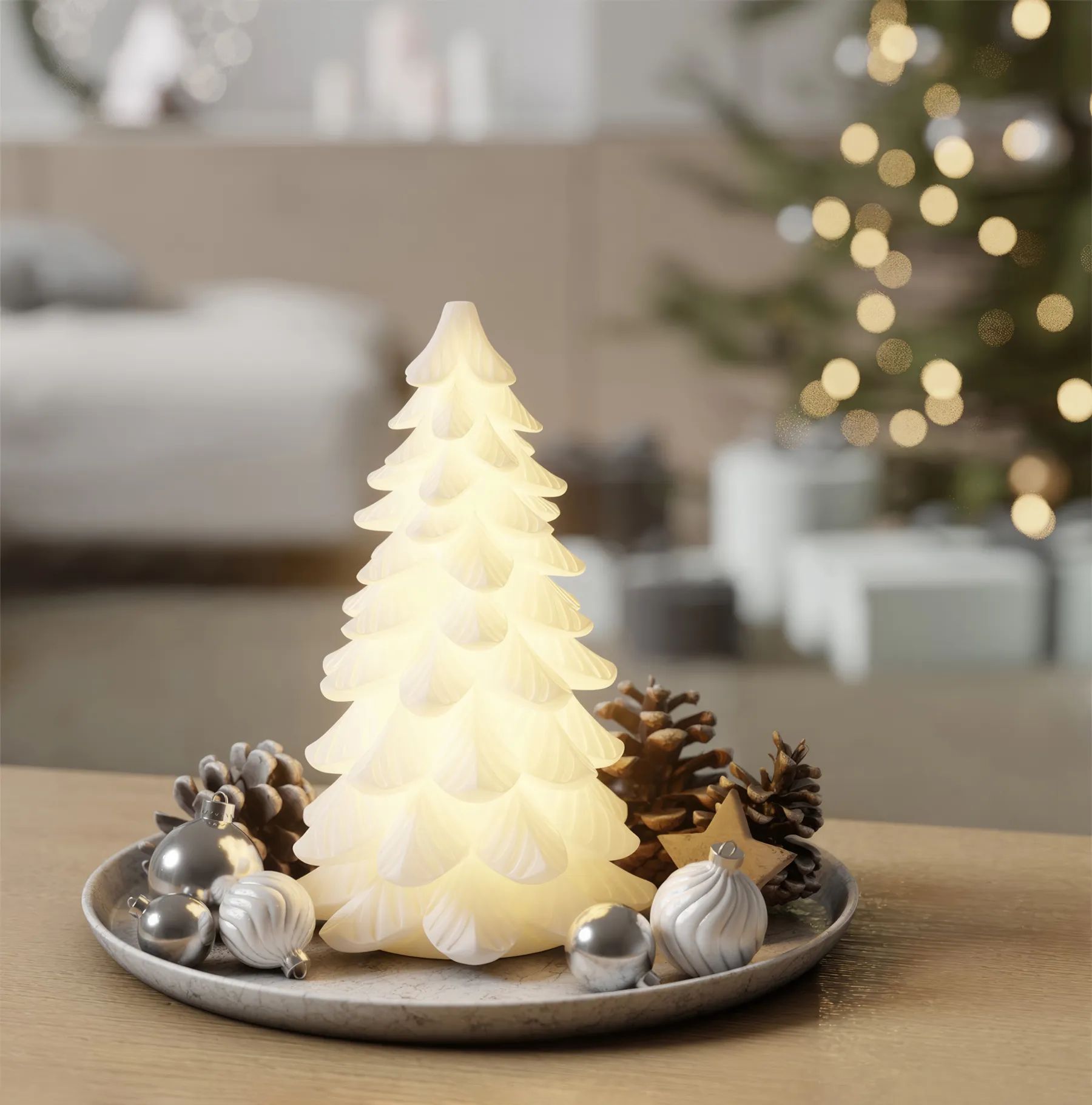 Deluxe Homeart LED-lys LED Juletræ i 19 cm, 4