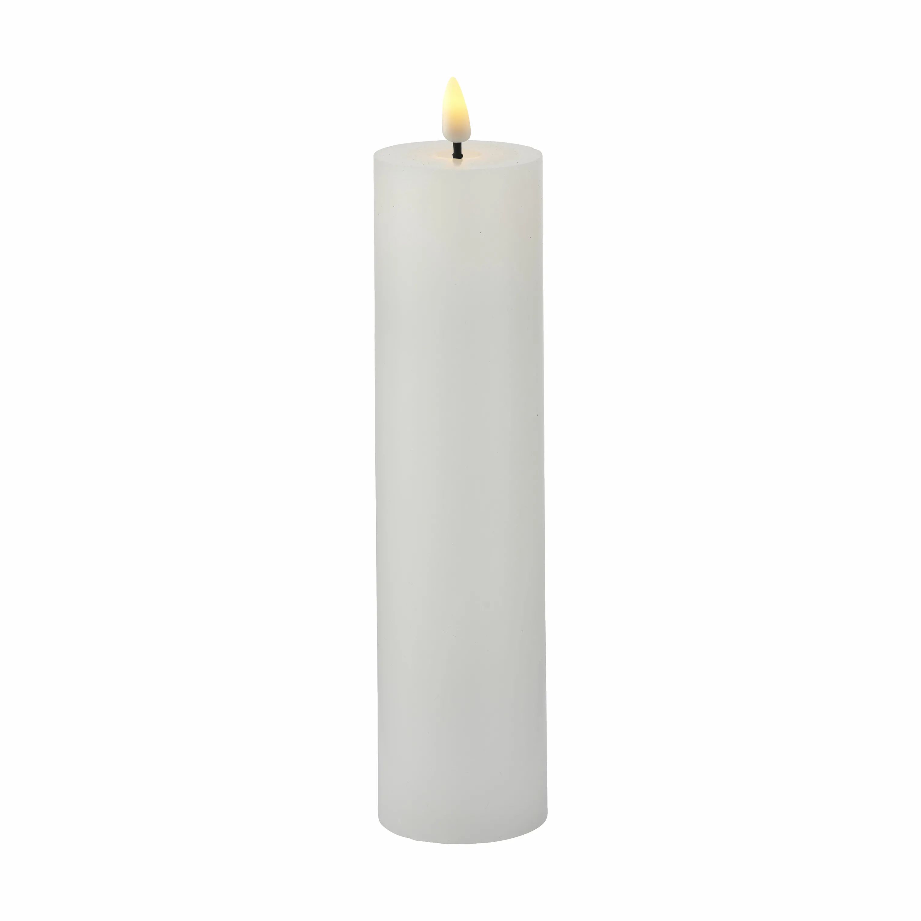 Sirius LED-lys Sille Genopladelig LED Bloklys i Hvid, H20 x Ø5 cm, 1