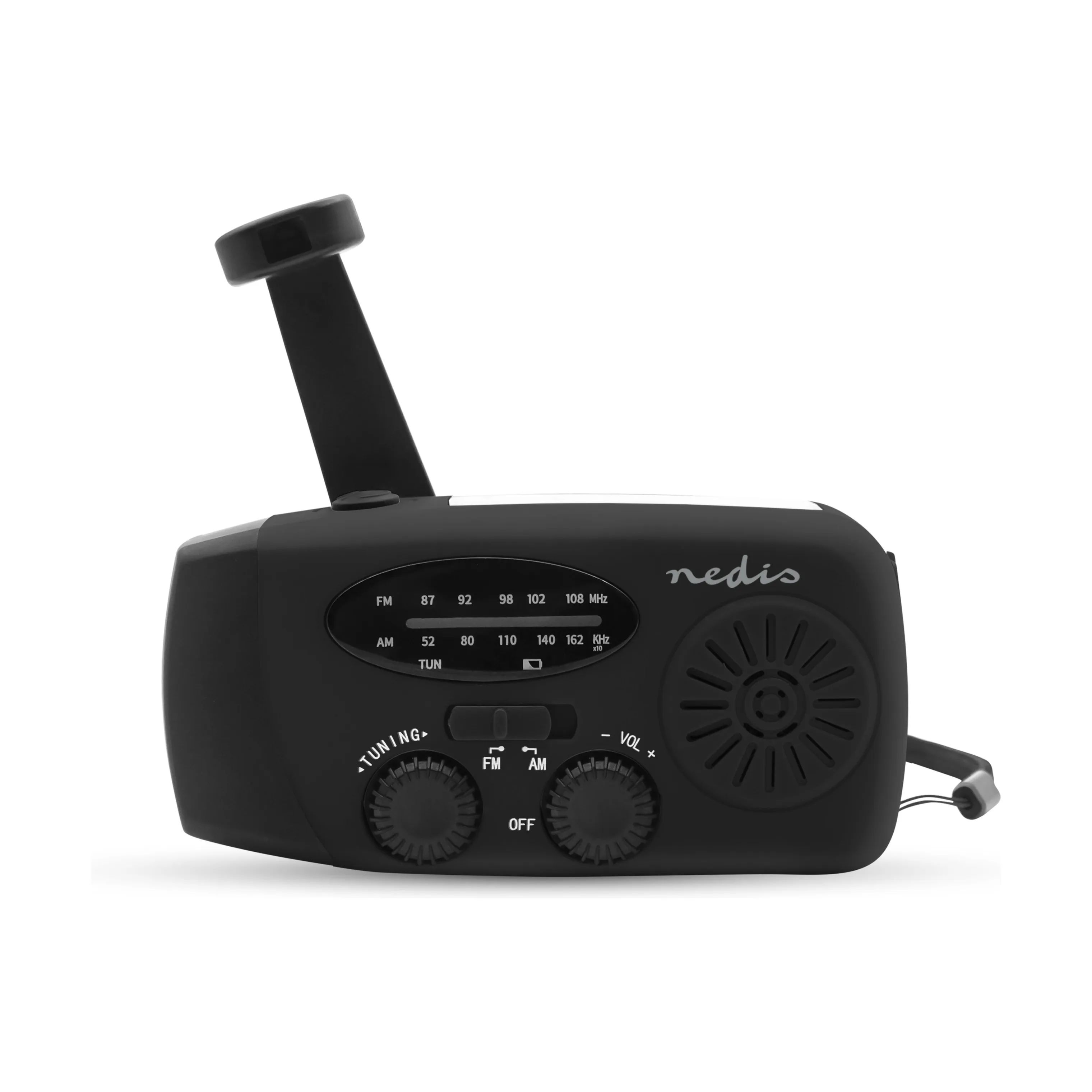 Nedis Højtalere Nødradio i Sort, 3