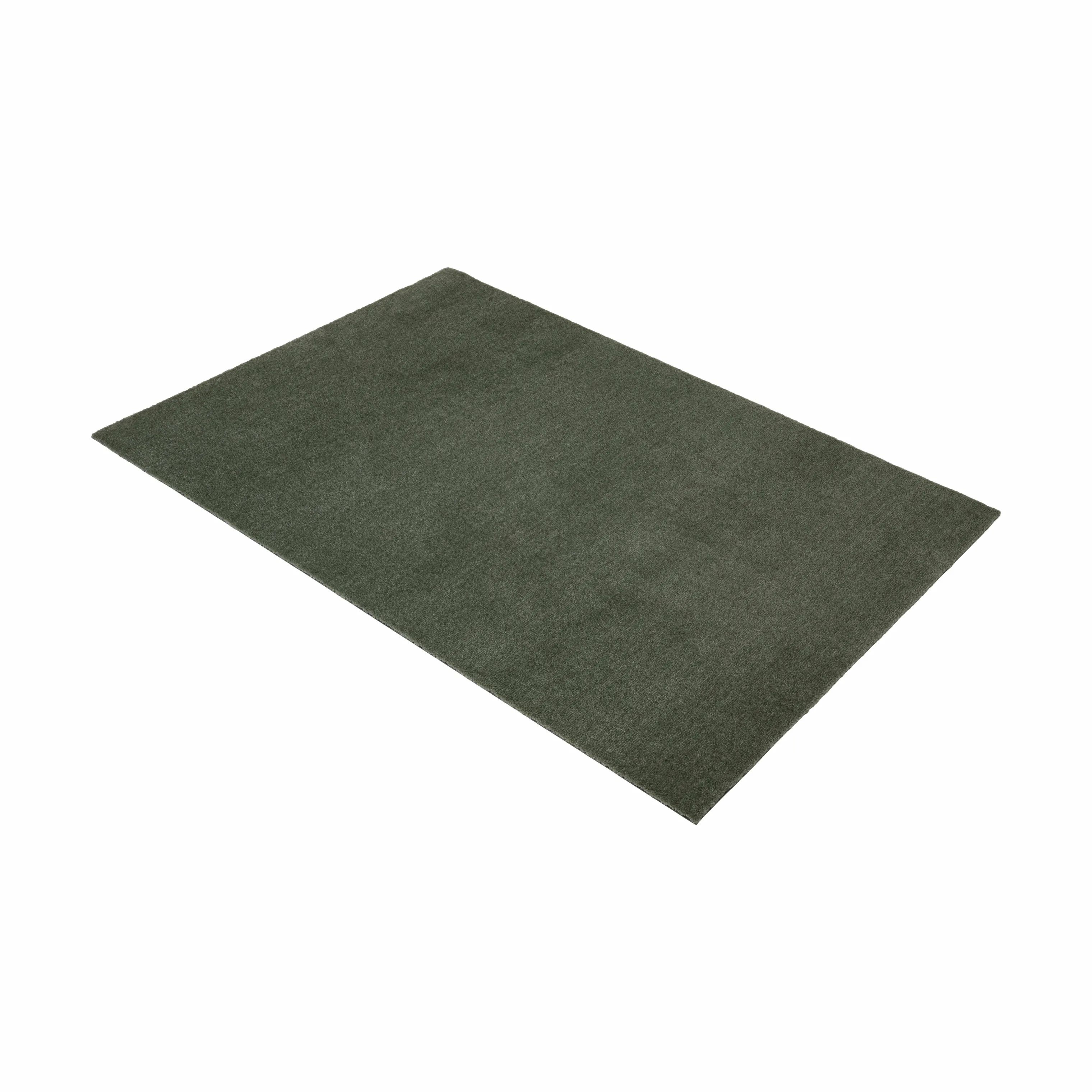 Tica Copenhagen Gulvtæpper Uni Color Løber i støvet grøn, B90 x L130 cm, 4