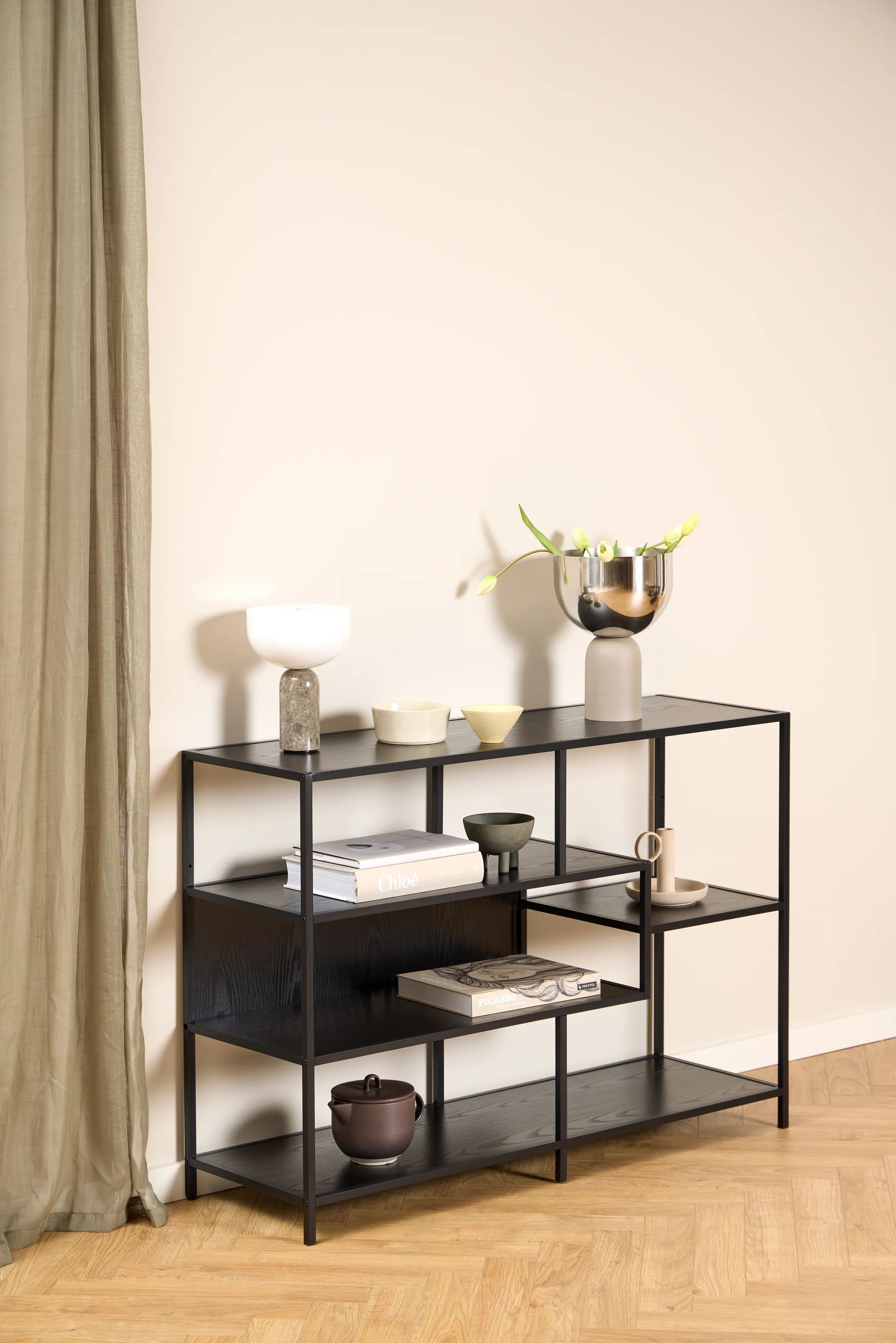 CASA Living Reoler og tilbehør Seaford Reol i sort, 2